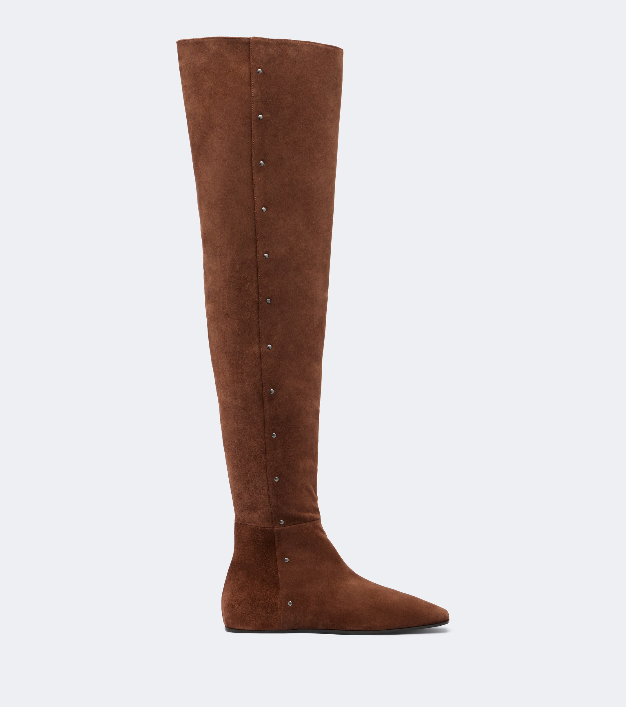 Max Mara Max Mara Studded suede over-the-knee boots
