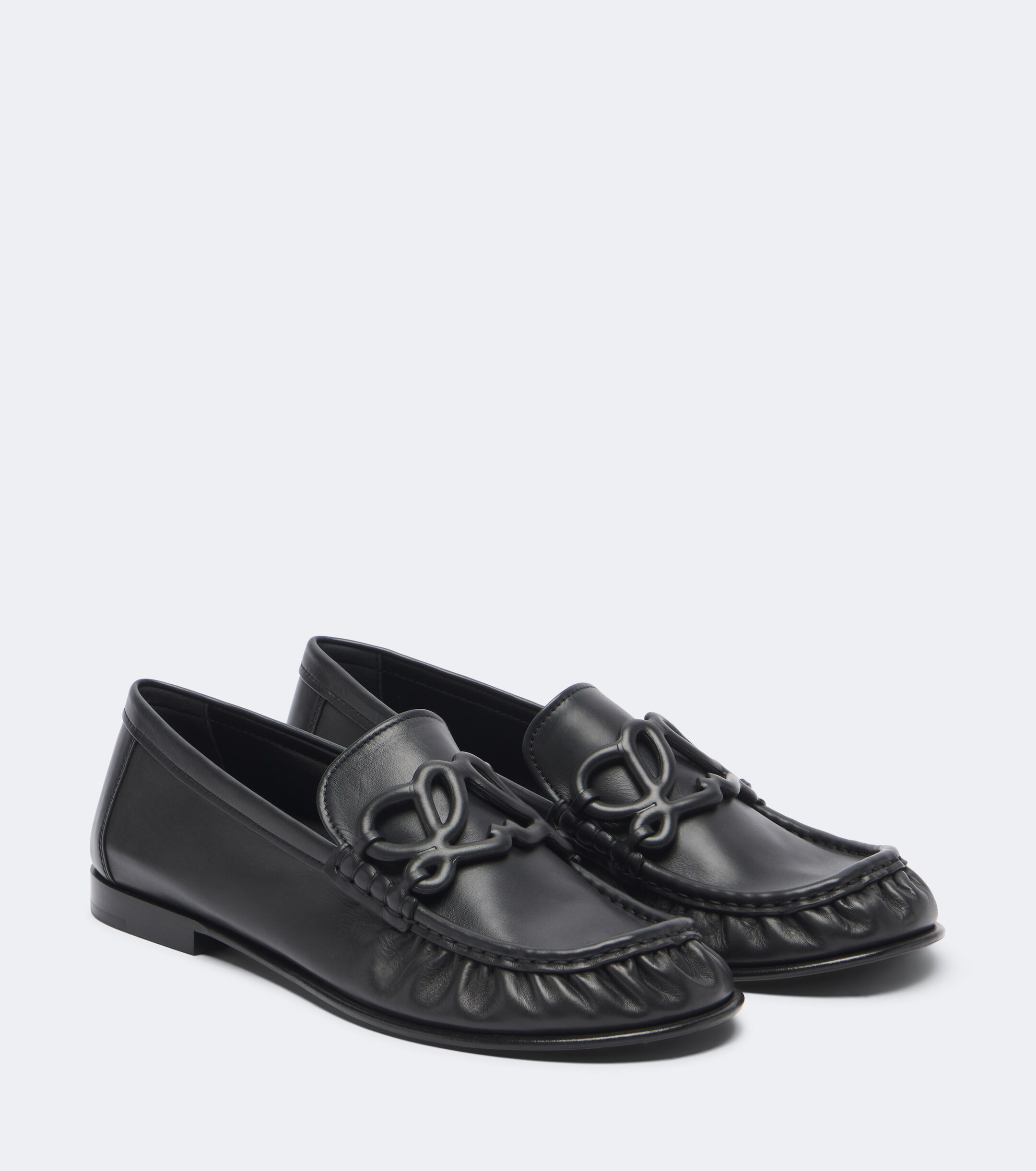 Loewe Loewe Double L leather loafers