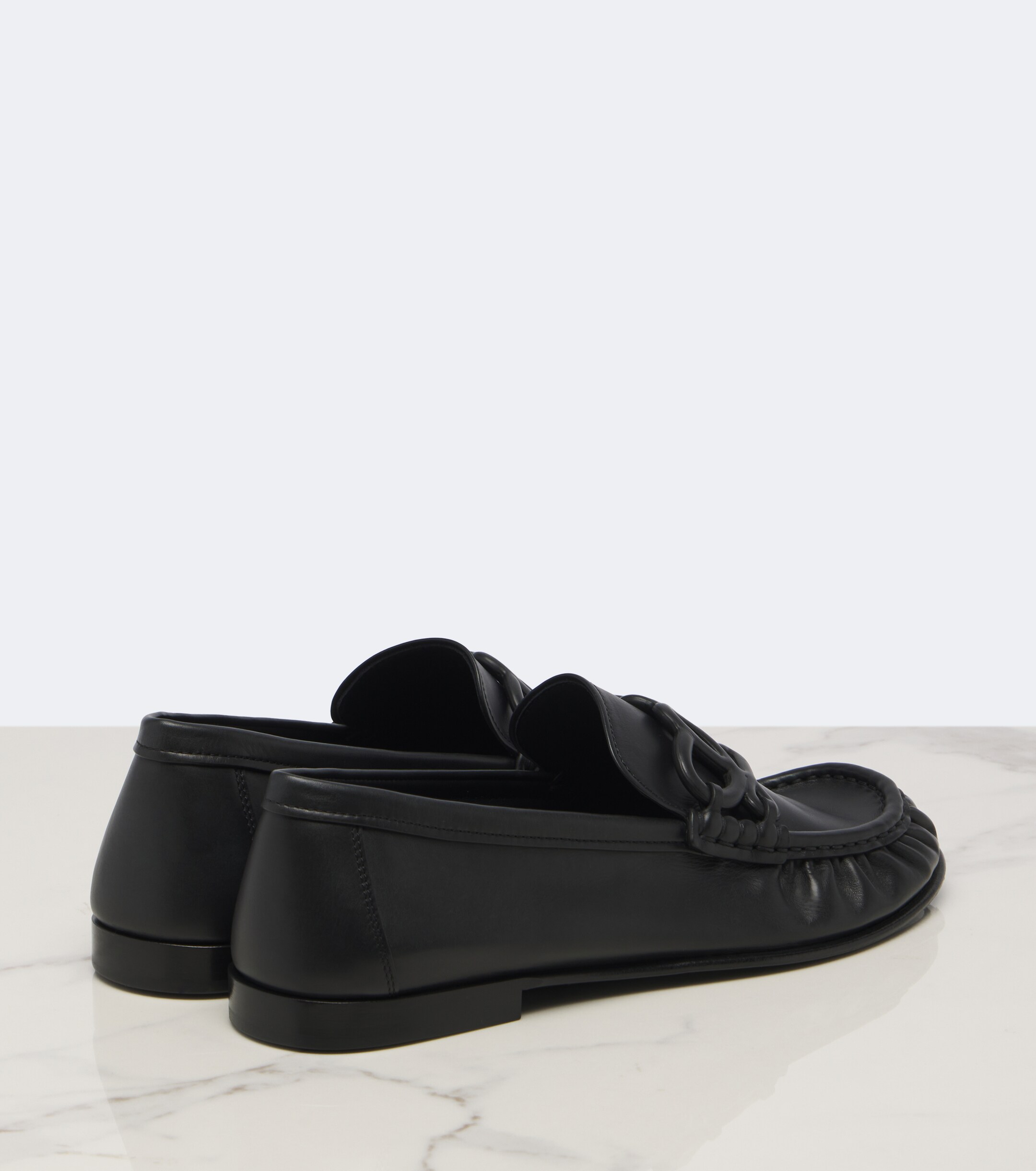Loewe Loewe Double L leather loafers