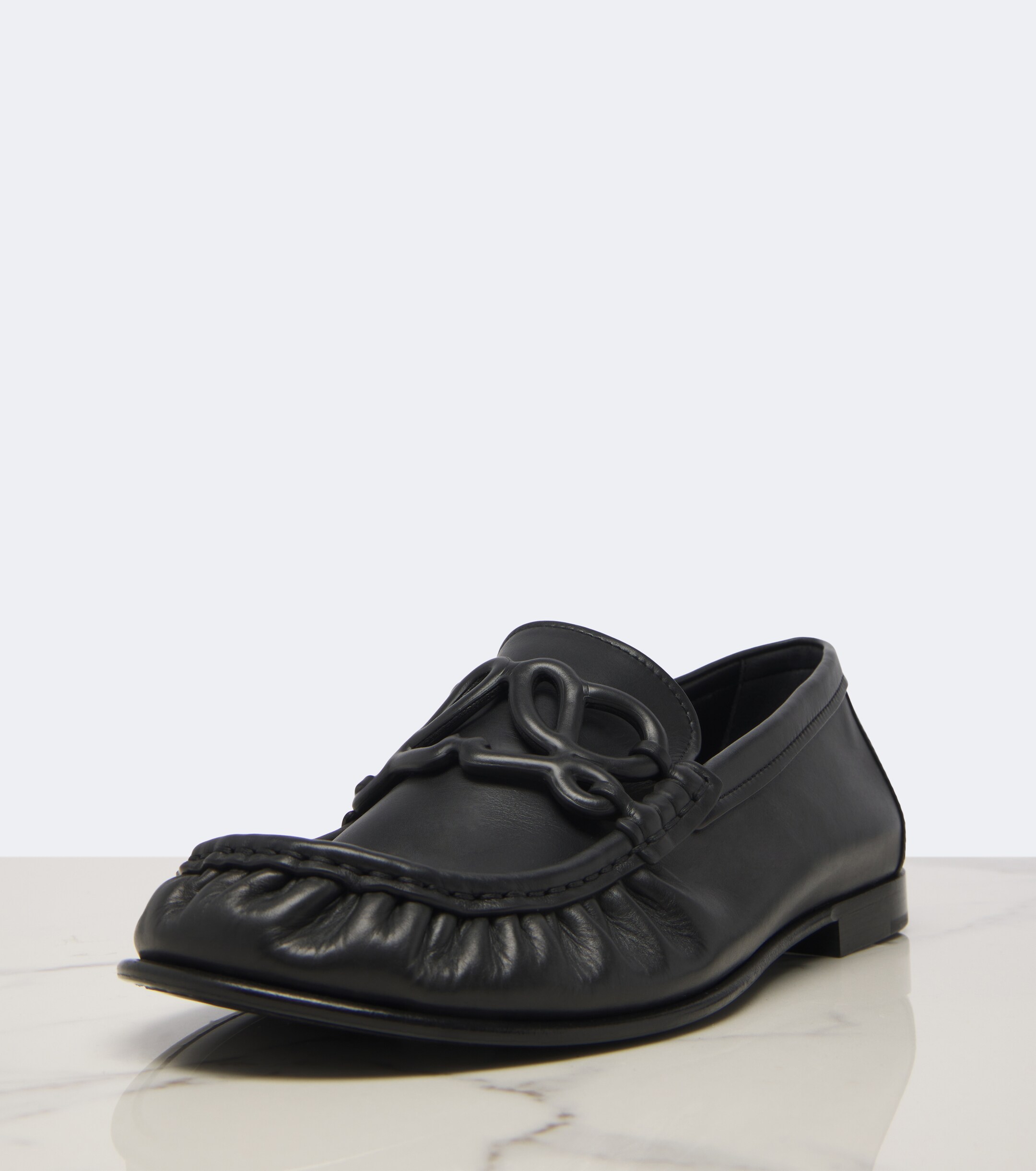 Loewe Loewe Double L leather loafers