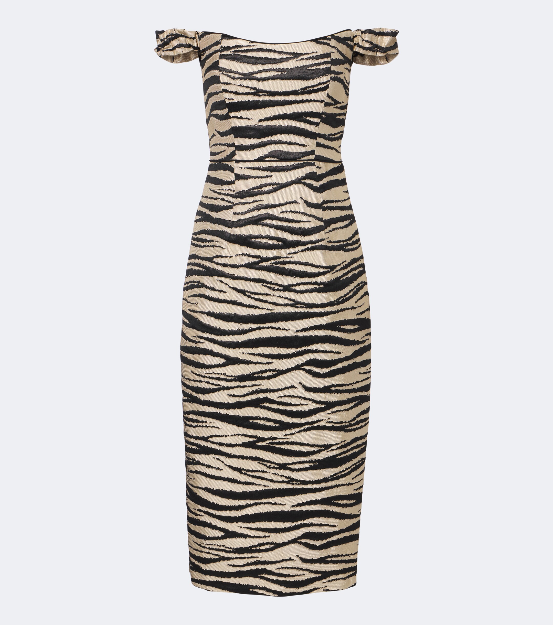 Markarian Markarian Amina off-shoulder jacquard midi dress