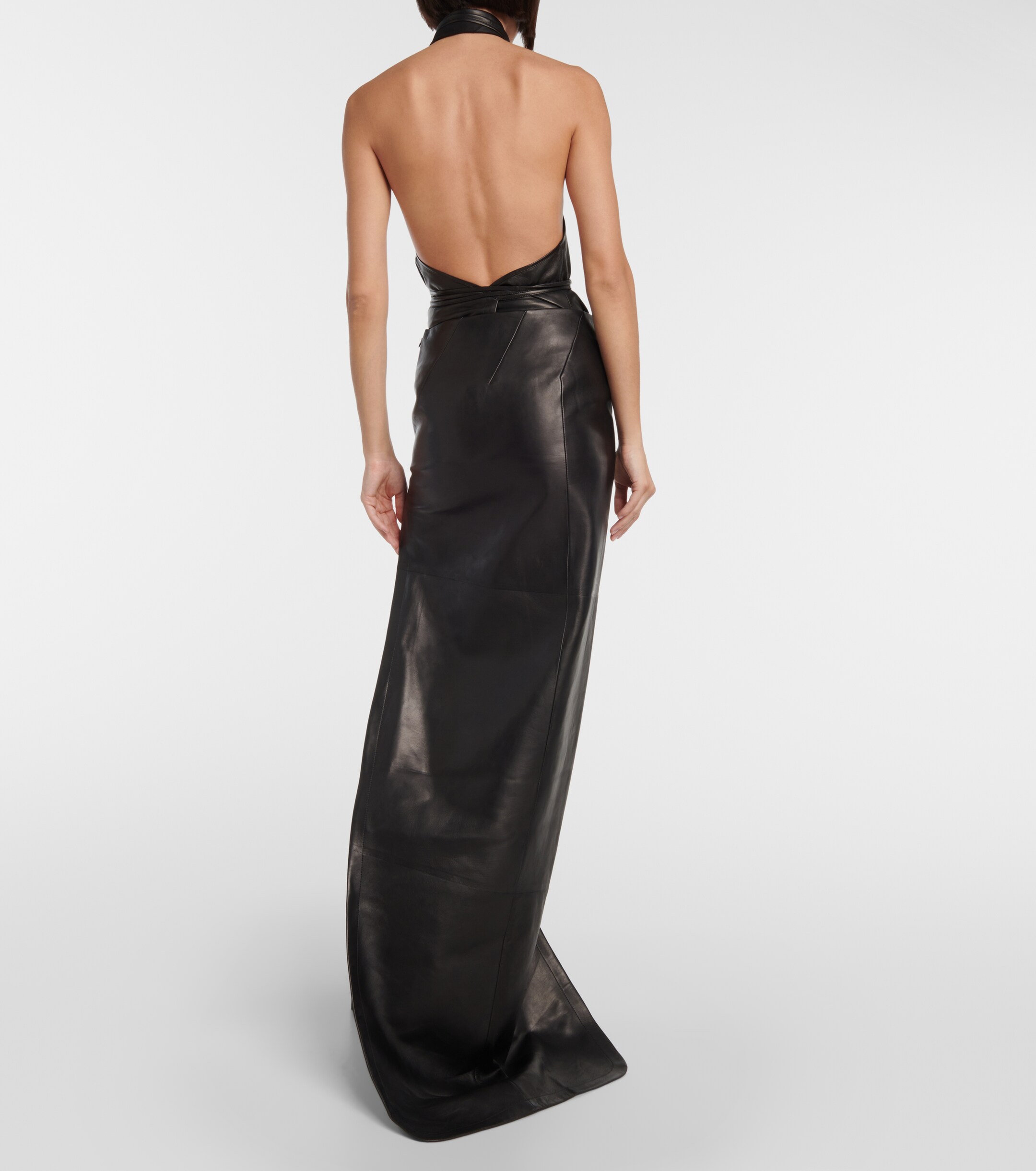 ANN DEMEULEMEESTER - Leather maxi skirt | Plush