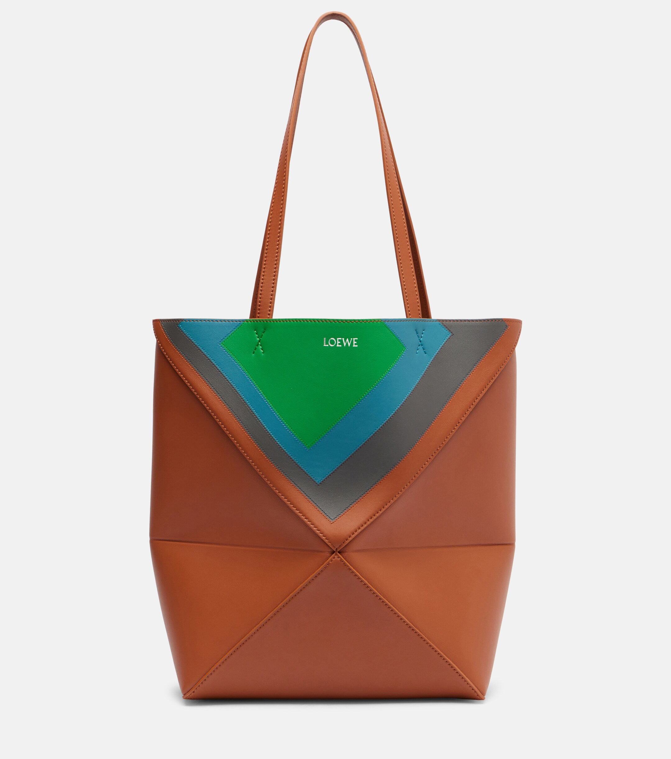 Loewe x Albers Puzzle Fold Medium leather tote bag