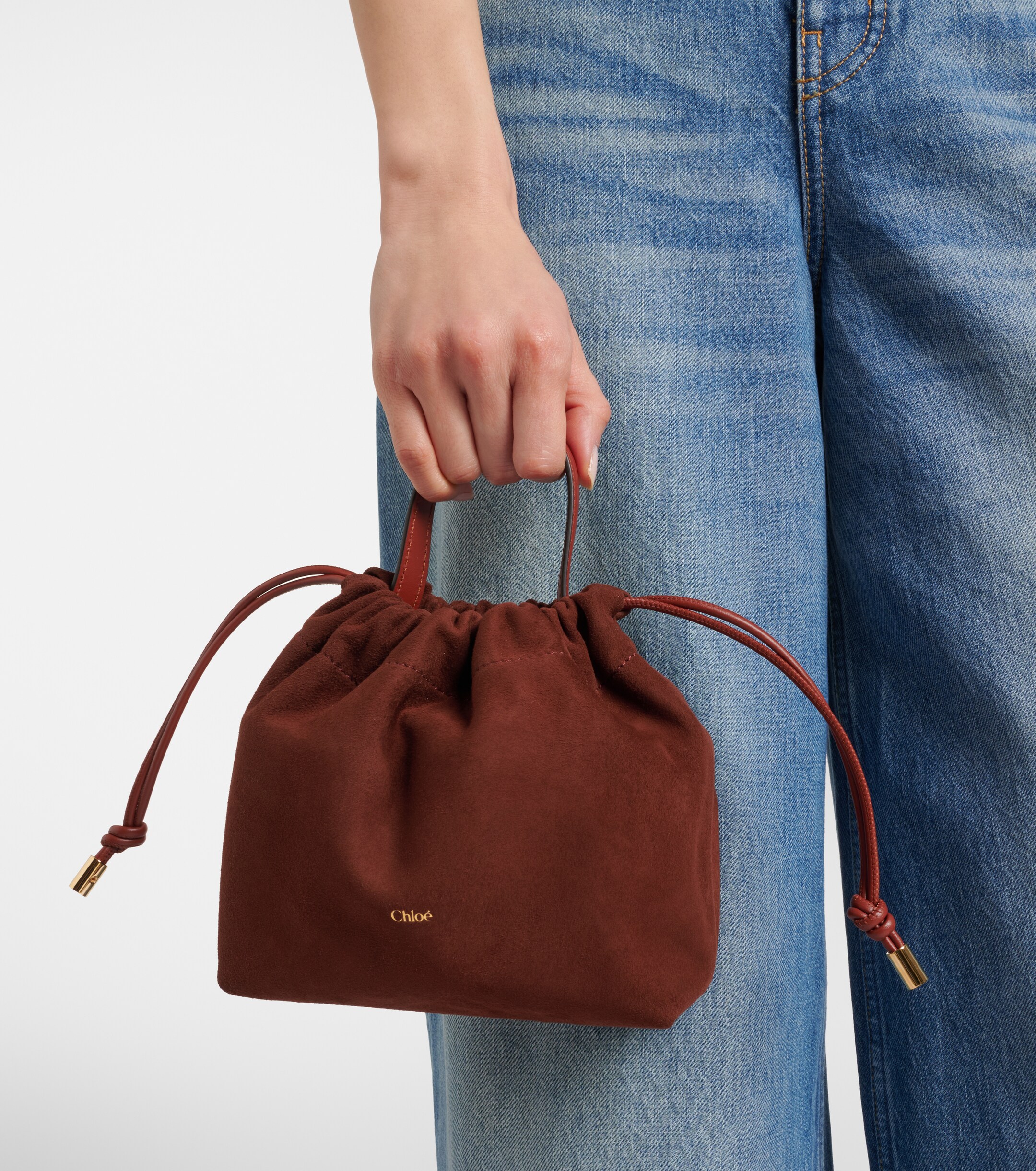 Chloé Chloé Icons Small suede bucket bag