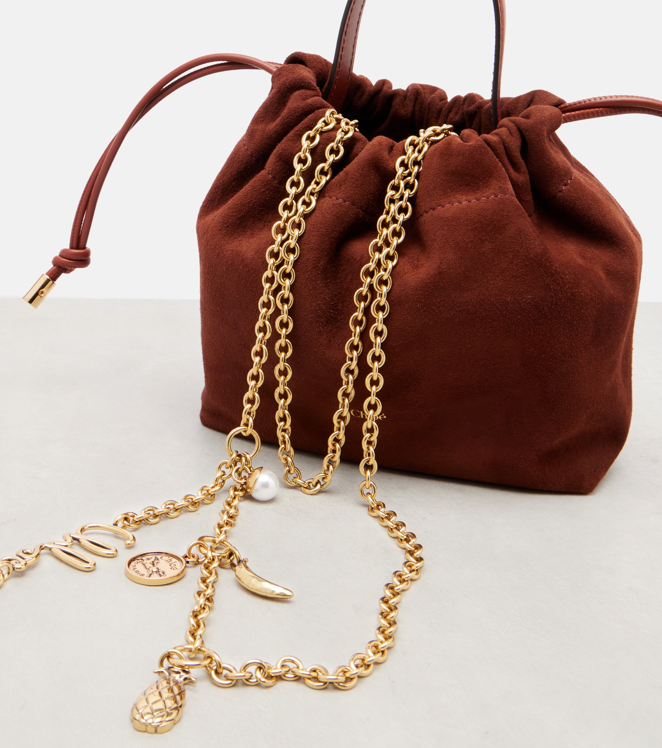 Chloé Chloé Icons Small suede bucket bag