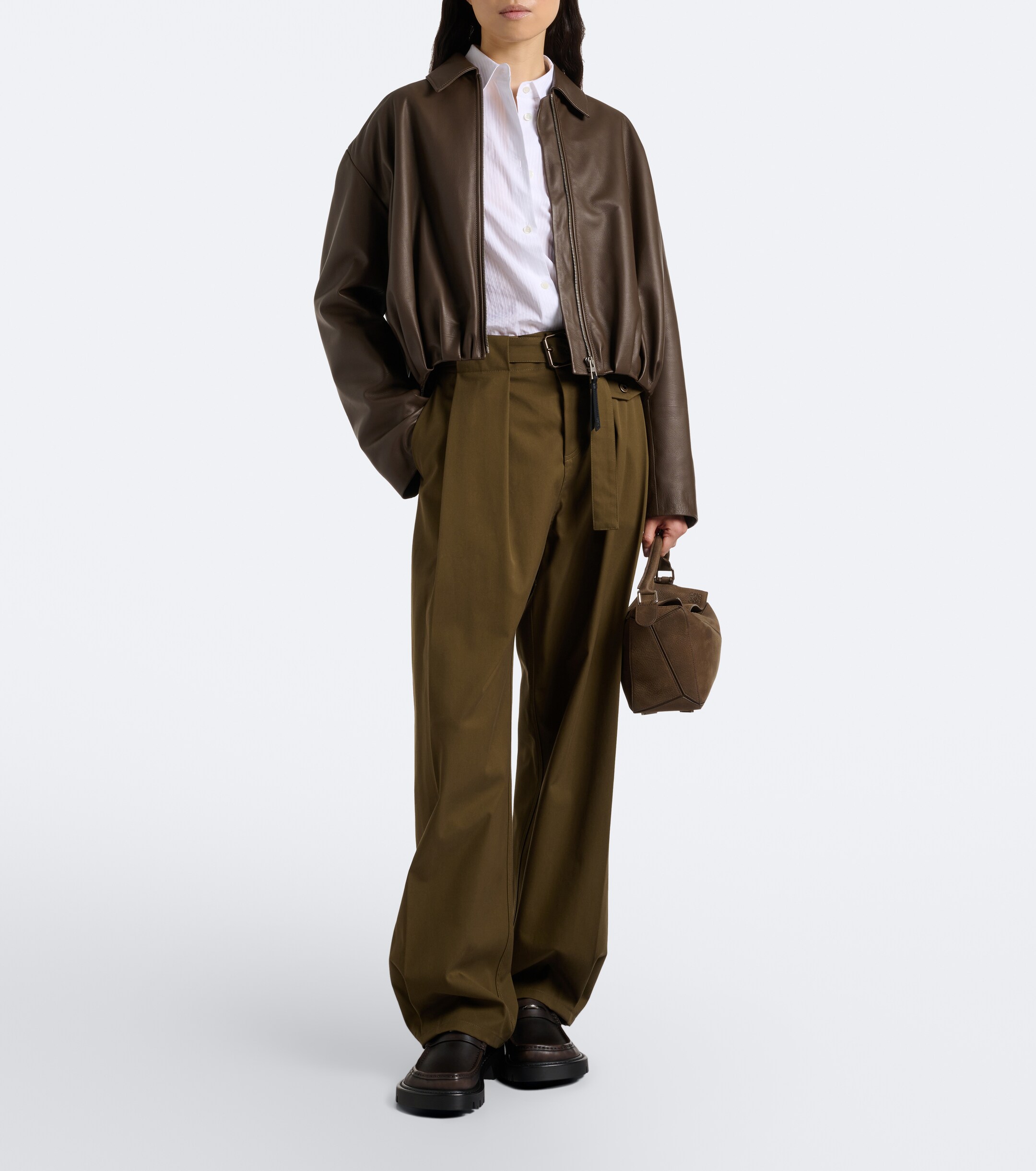 Loewe Puzzle Small leather top-handle bag