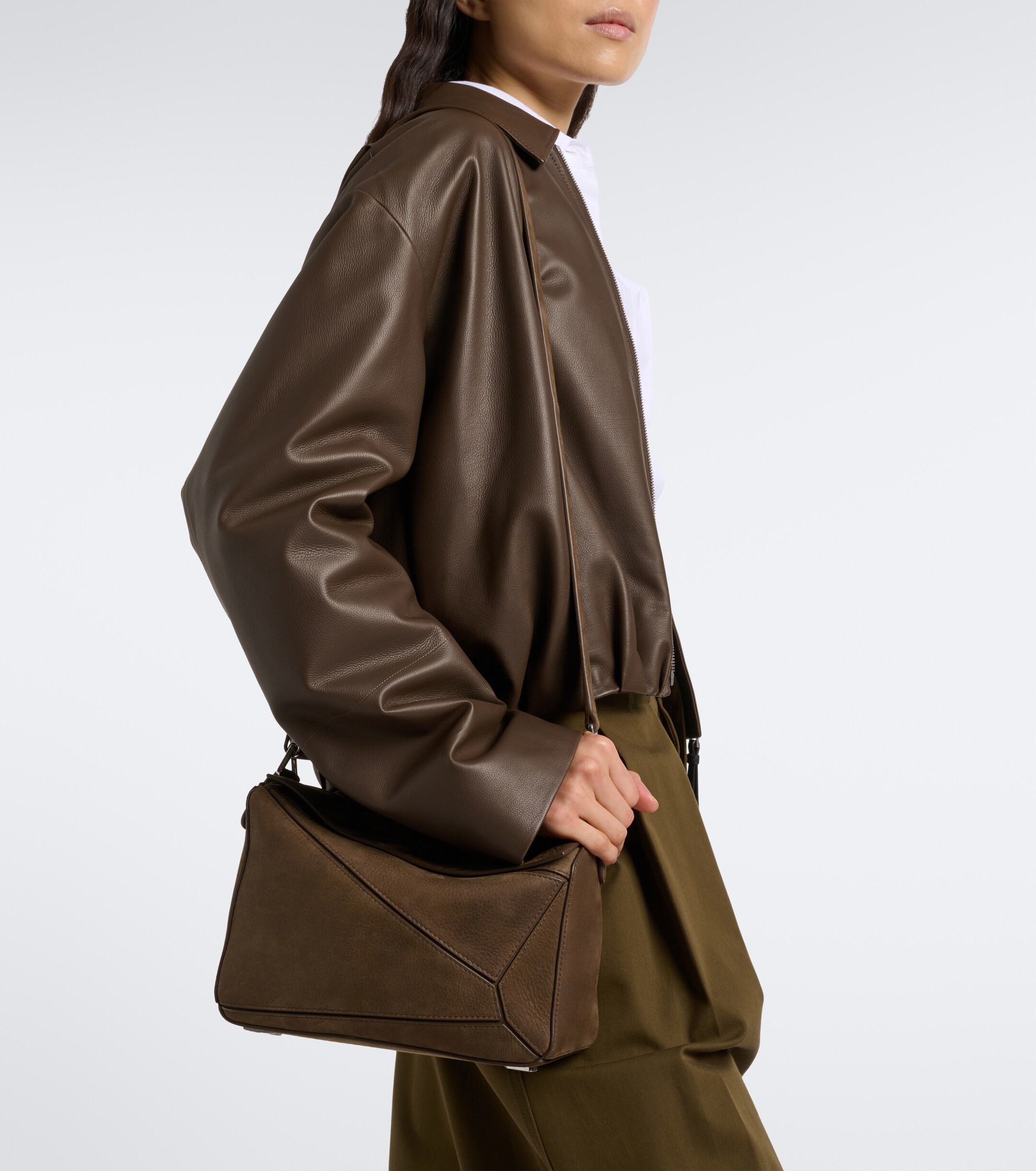 Loewe Puzzle Small leather top-handle bag