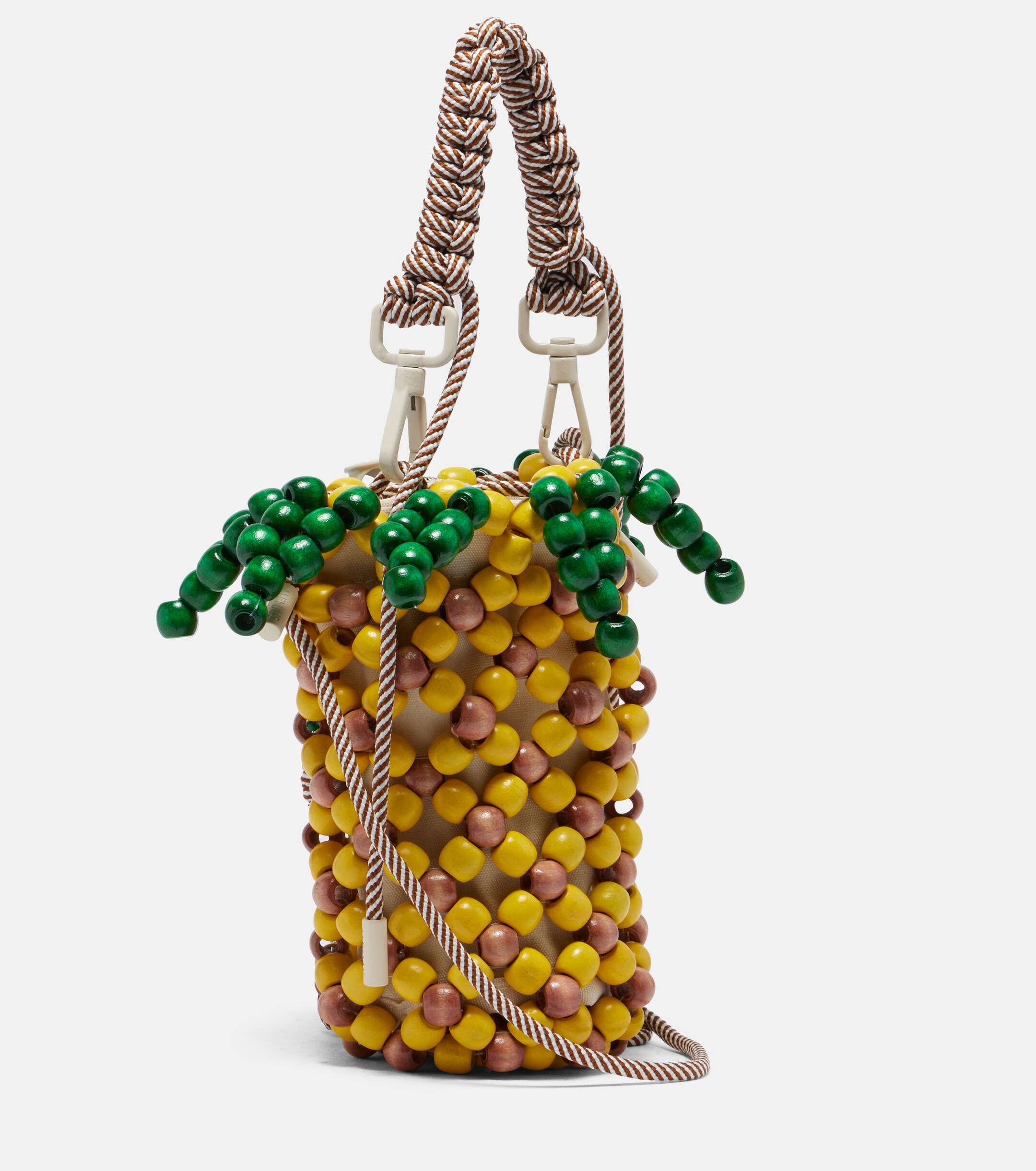 Alémais Pineapple Mini beaded top-handle bag