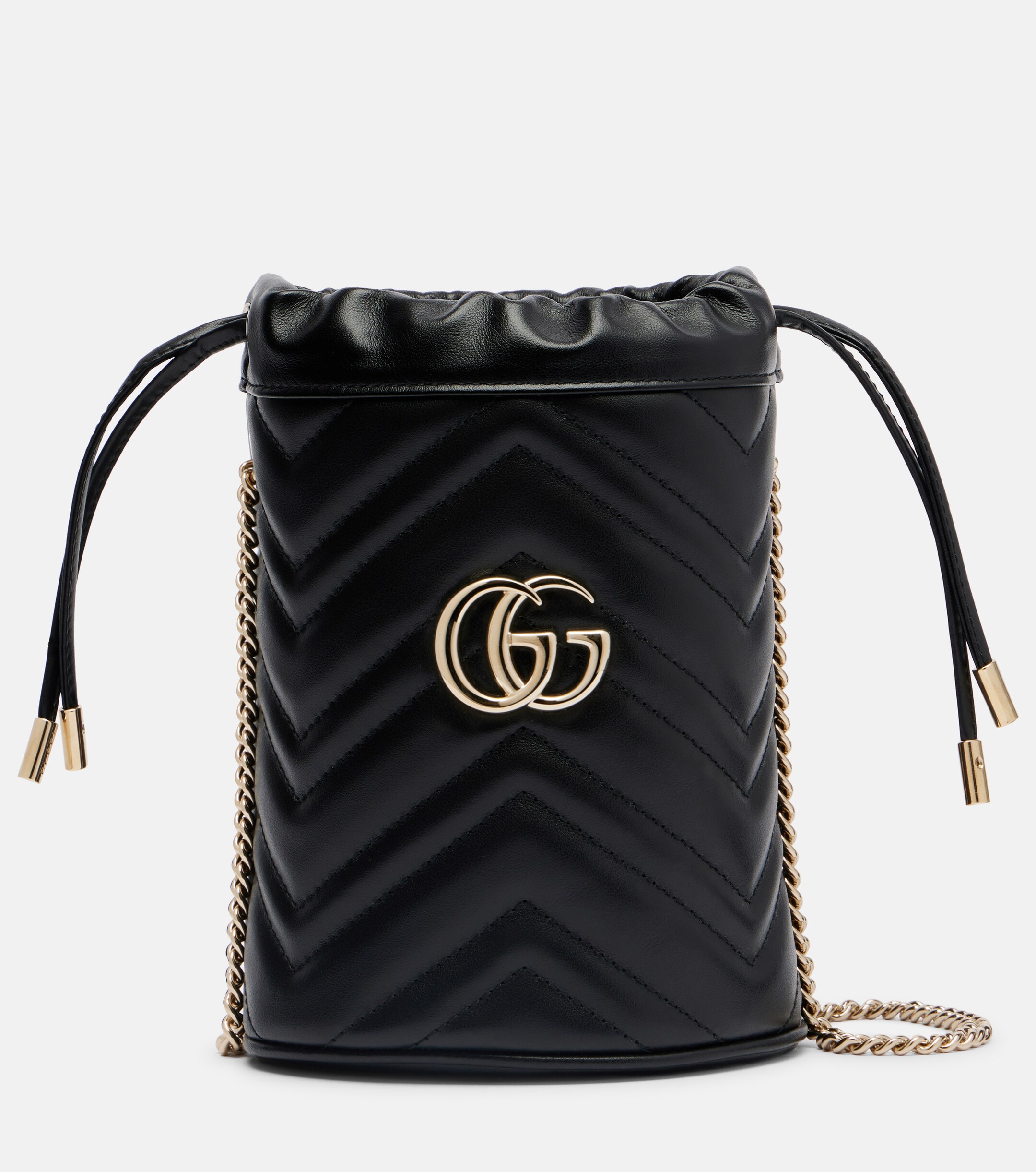 Gucci GG Marmont Small leather bucket bag