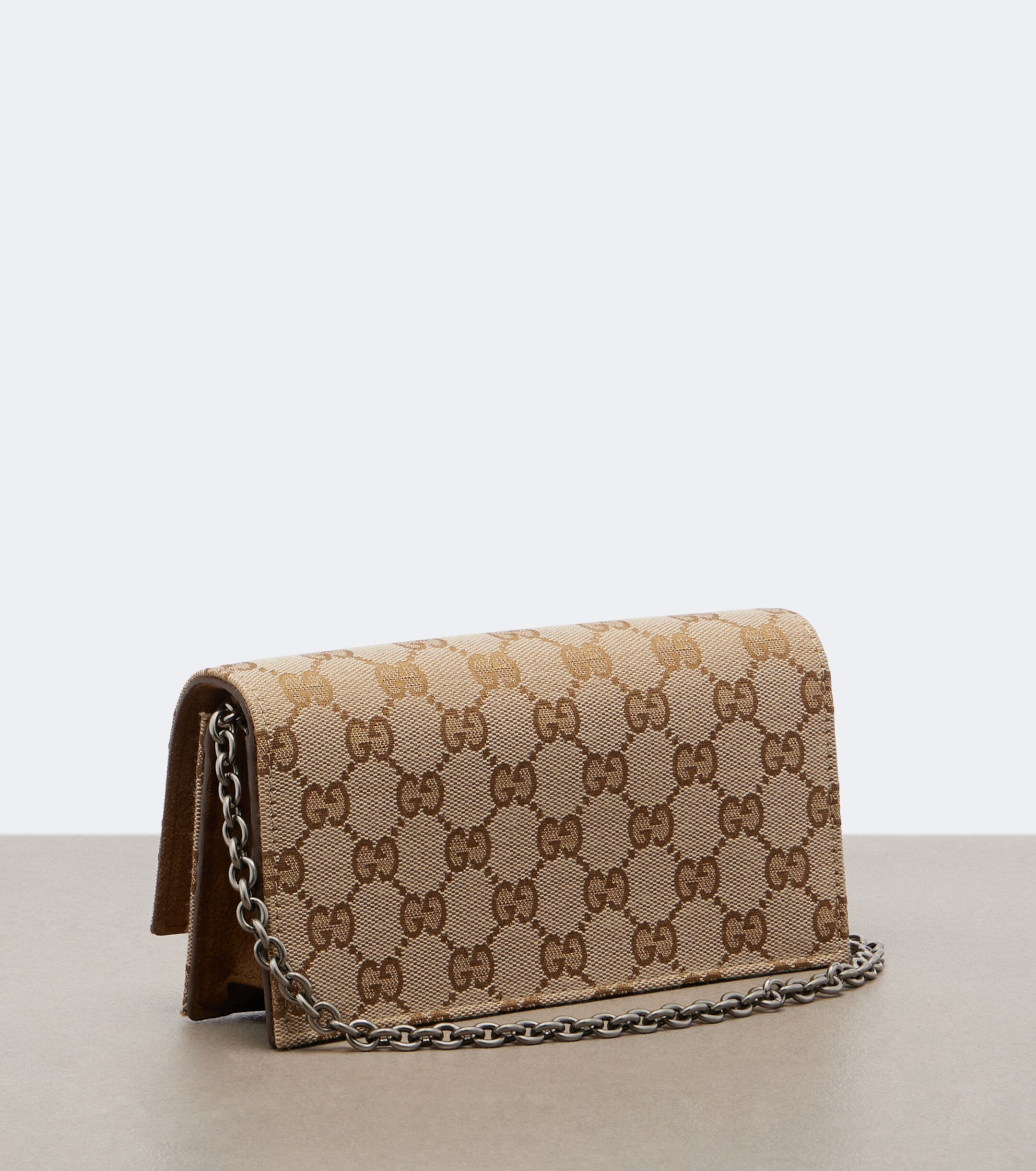 Gucci Dionysus GG canvas wallet on chain