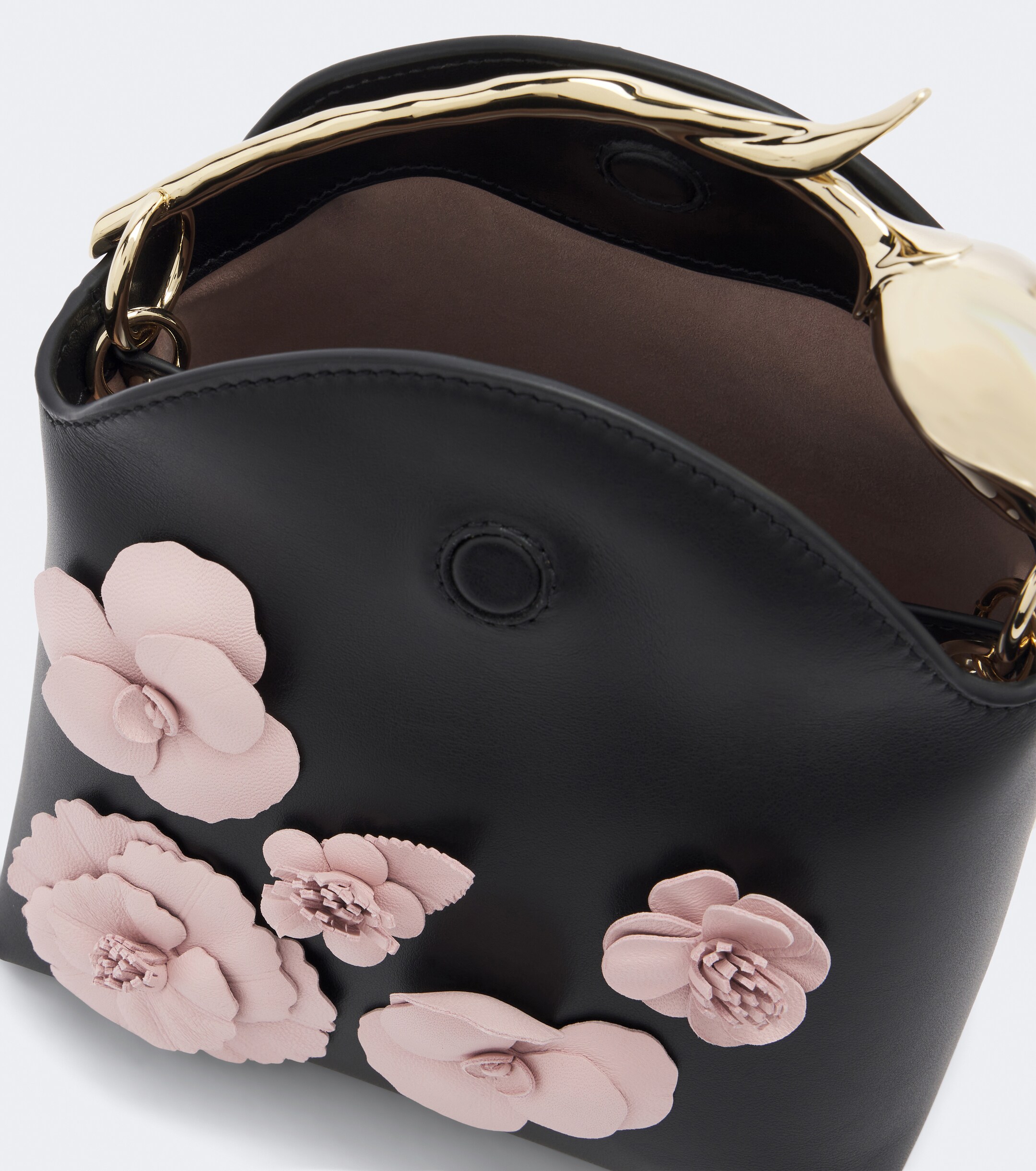 Erdem Erdem Bloom Mini appliqué leather top-handle bag