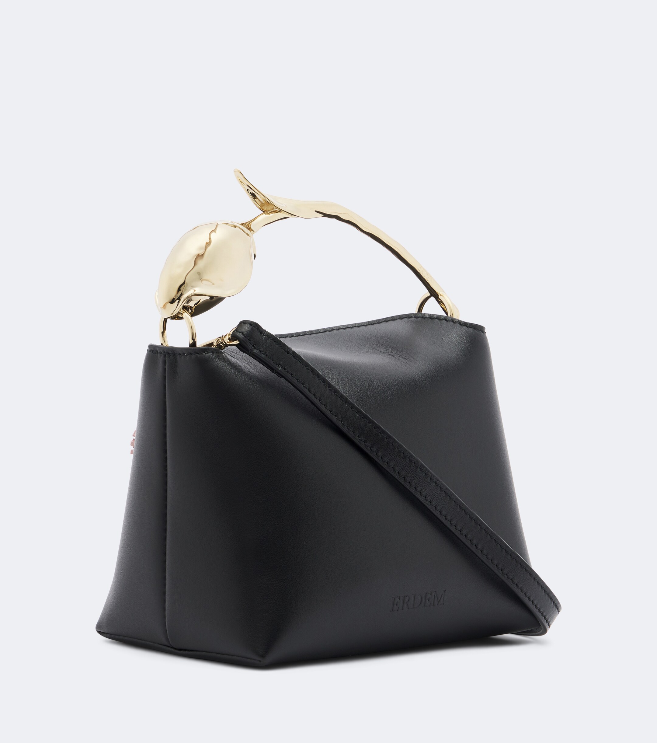Erdem Erdem Bloom Mini appliqué leather top-handle bag