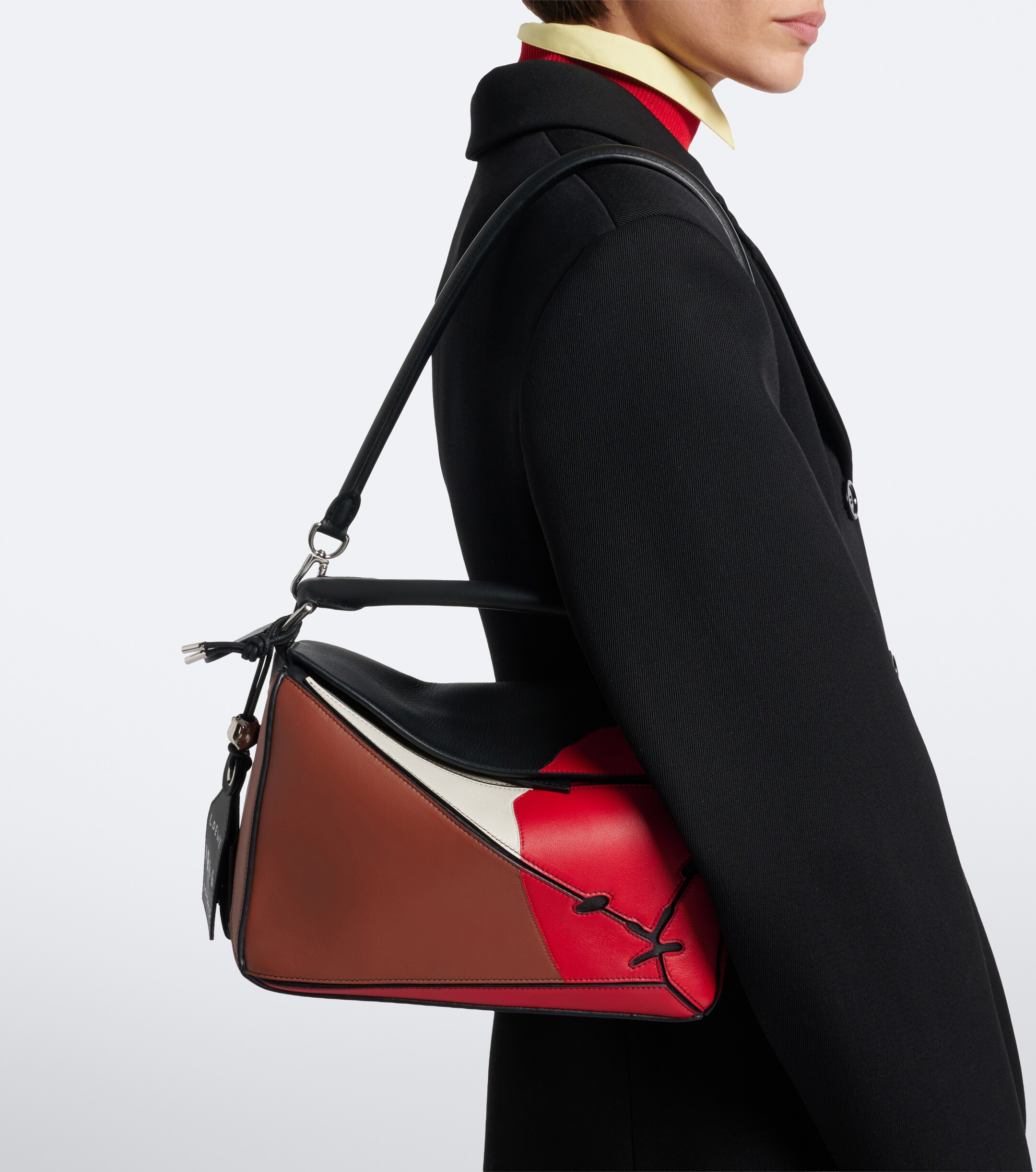 Loewe Puzzle Lion Intarsio Small shoulder bag