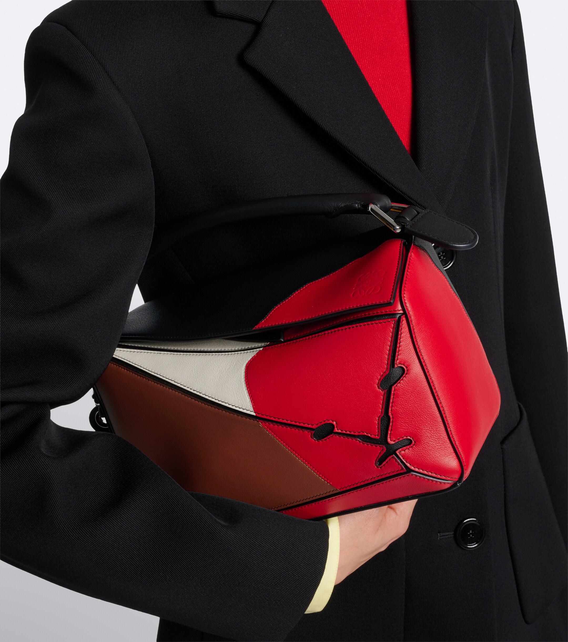 Loewe Puzzle Lion Intarsio Small shoulder bag