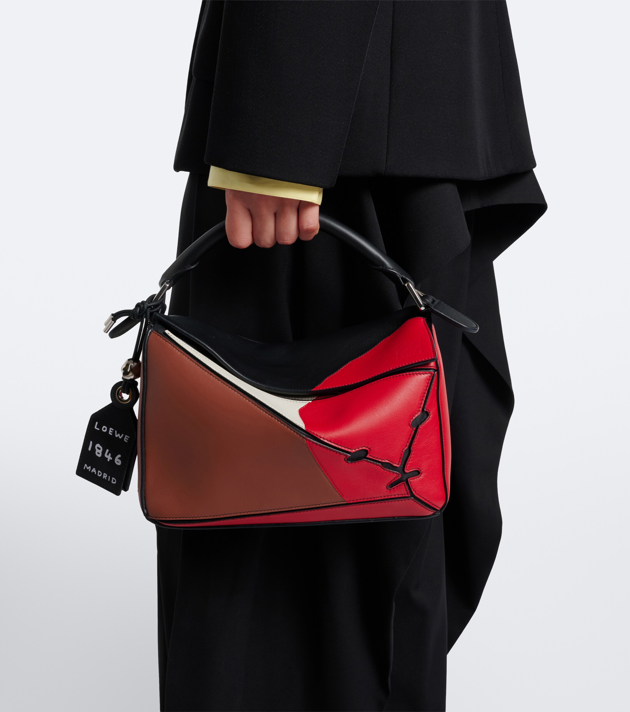 Loewe Puzzle Lion Intarsio Small shoulder bag
