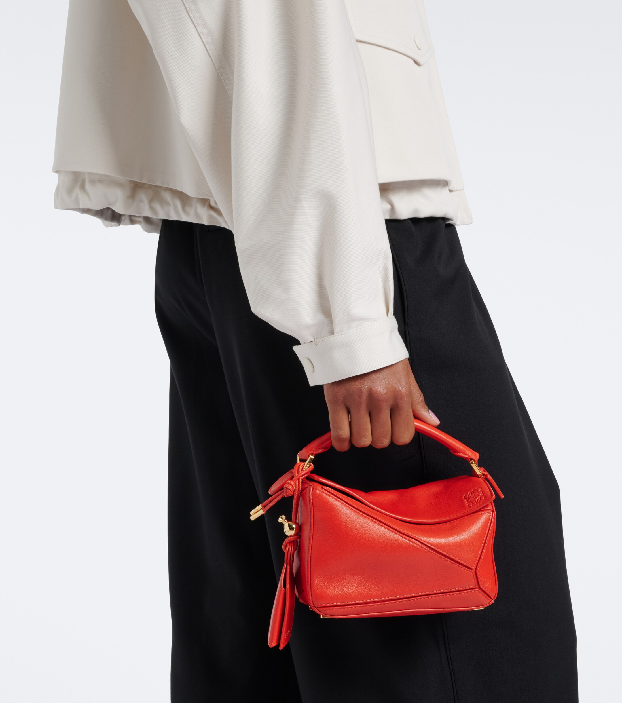 Loewe Puzzle Featherlight Mini top-handle bag