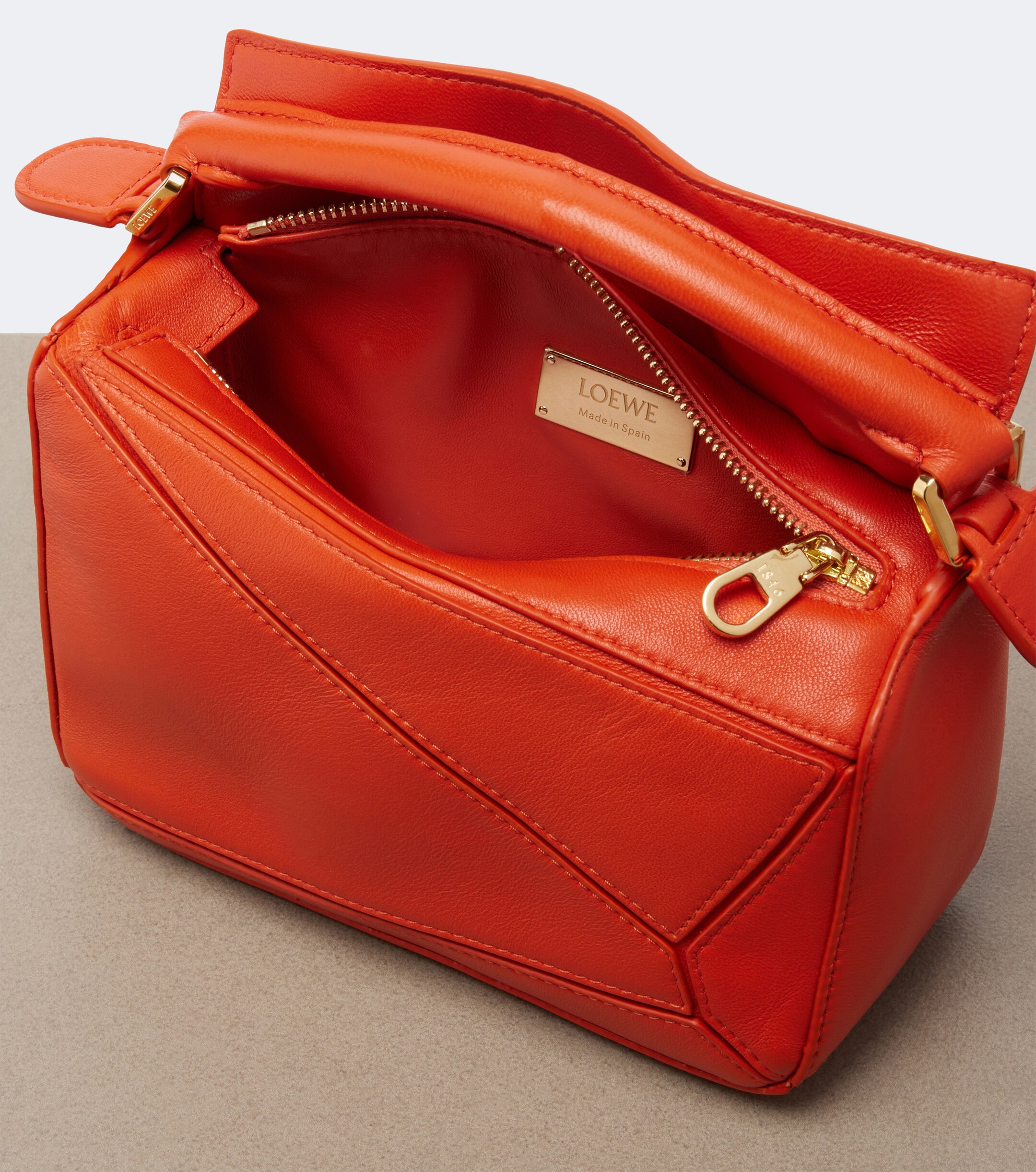 Loewe Puzzle Featherlight Mini top-handle bag