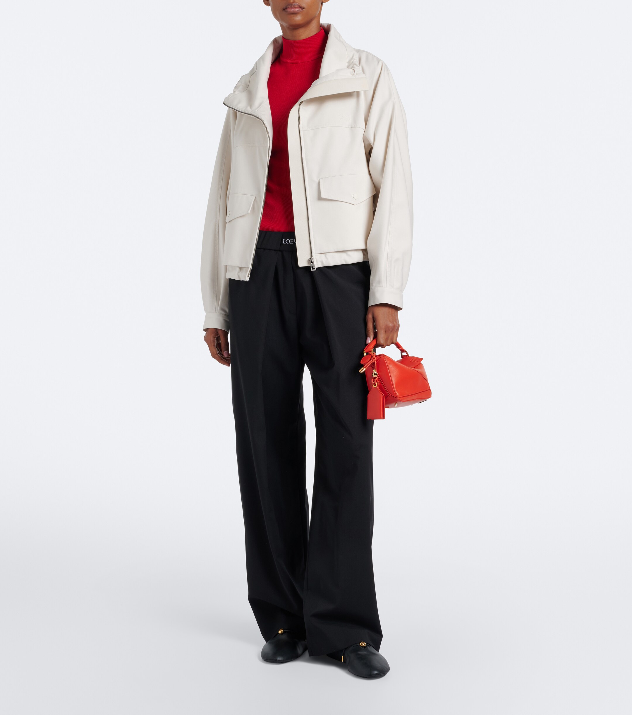 Loewe Puzzle Featherlight Mini top-handle bag