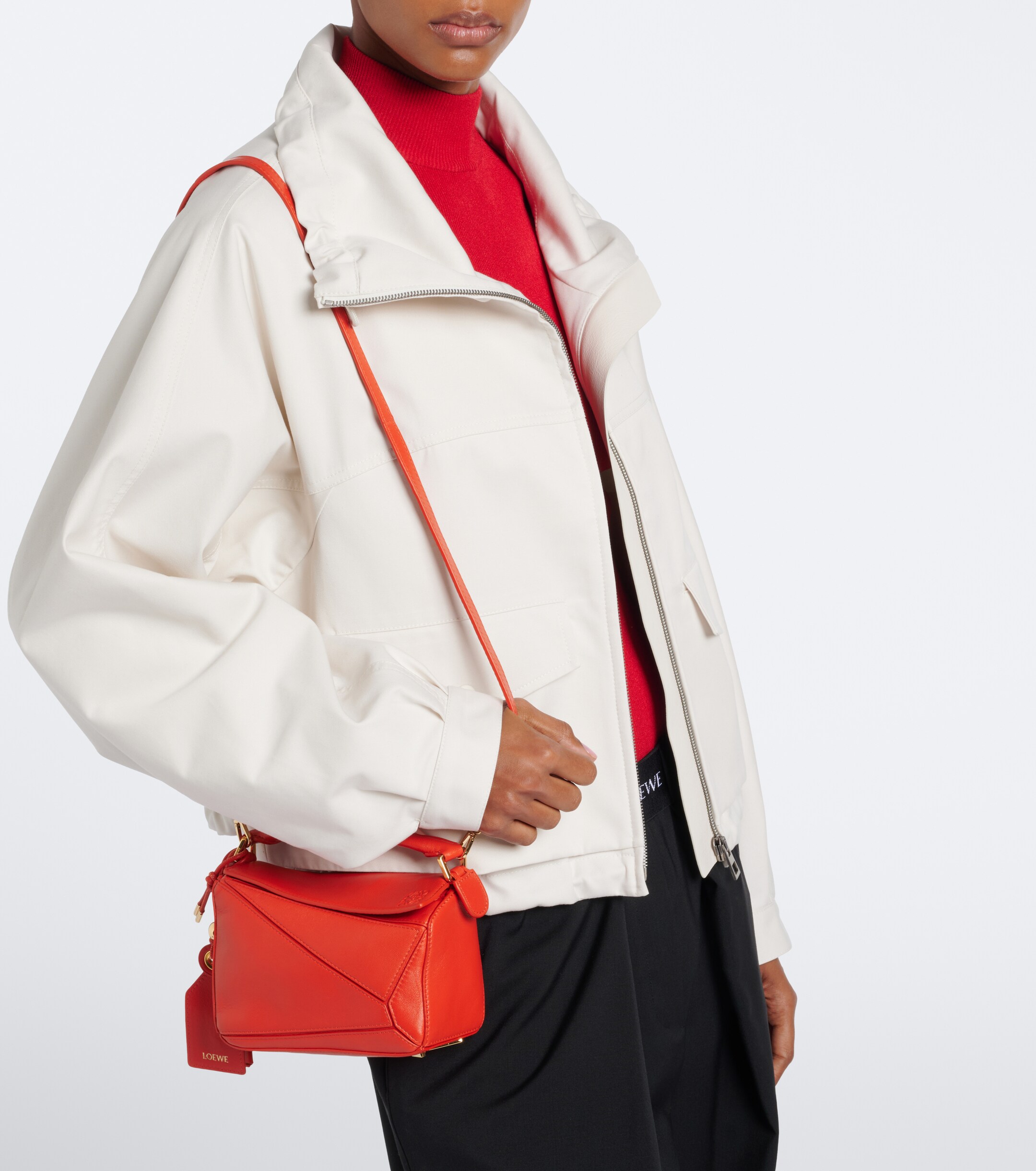 Loewe Puzzle Featherlight Mini top-handle bag