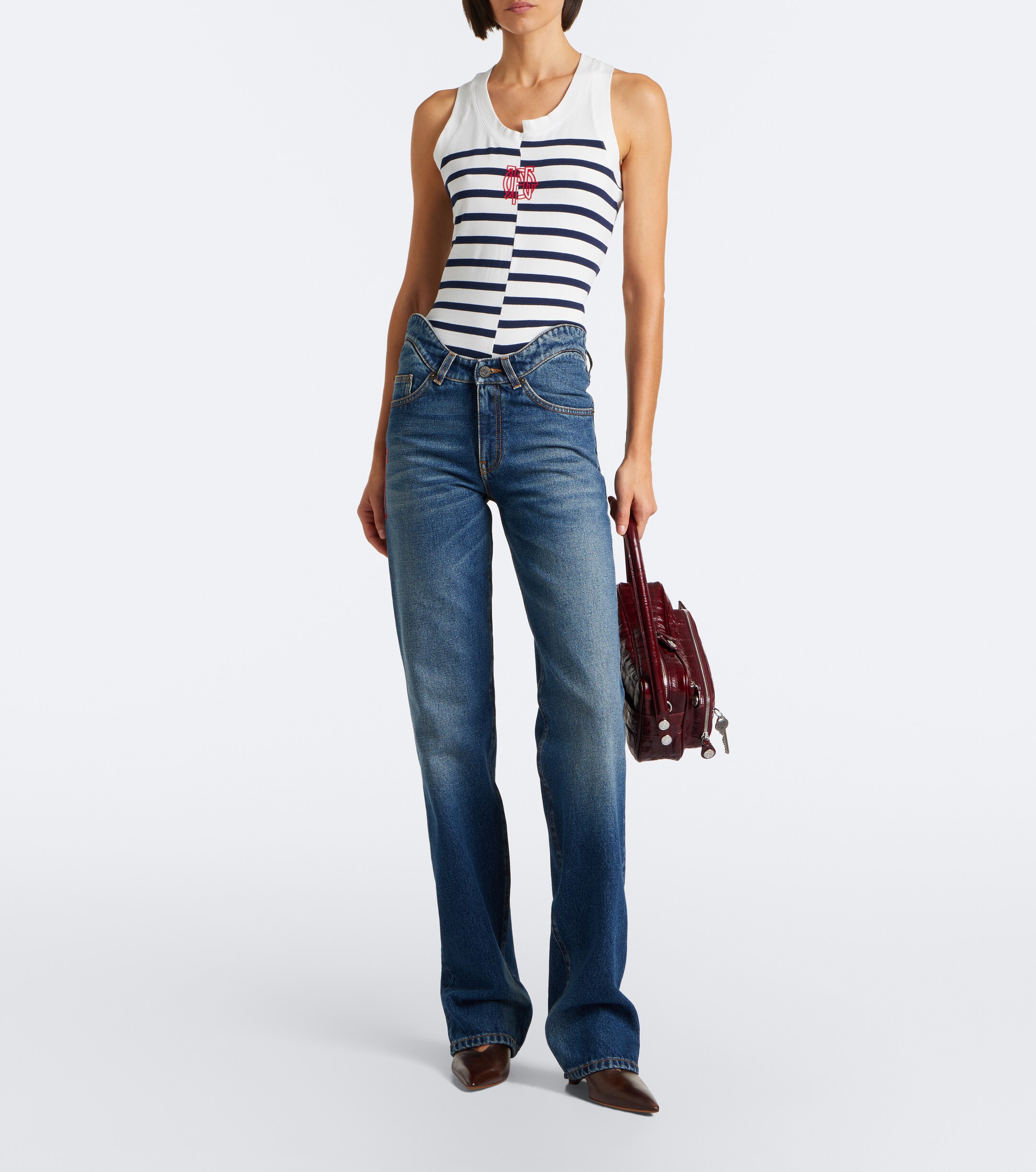 Jean Paul Gaultier Jean Paul Gaultier Faded straight jeans