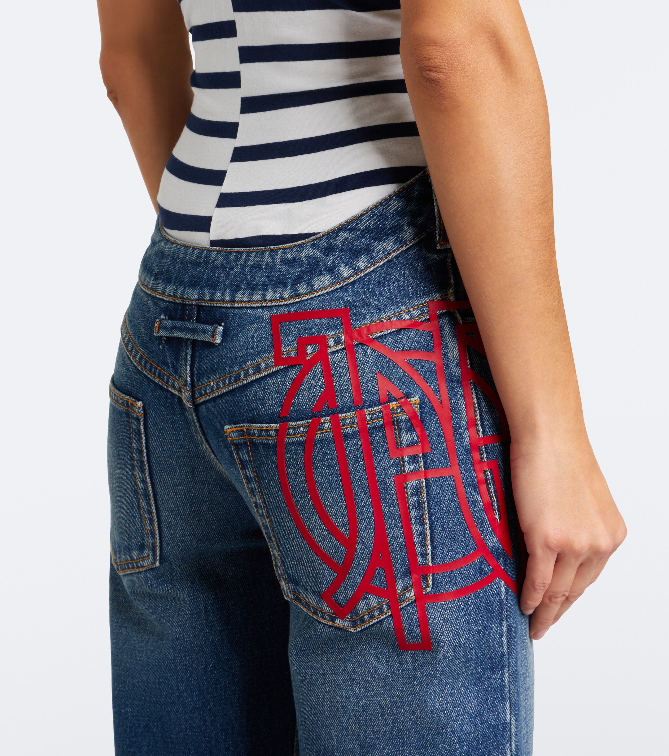 Jean Paul Gaultier Jean Paul Gaultier Faded straight jeans