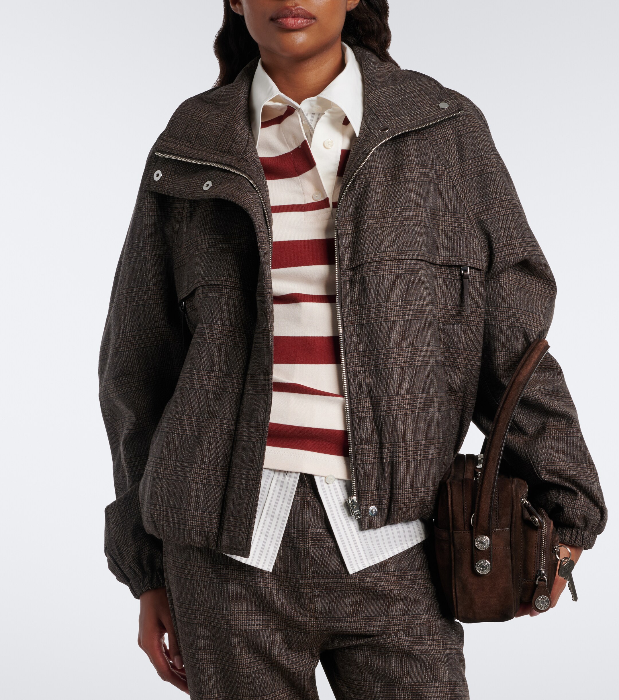 Acne Studios Acne Studios Prince of Wales check wool-blend jacket