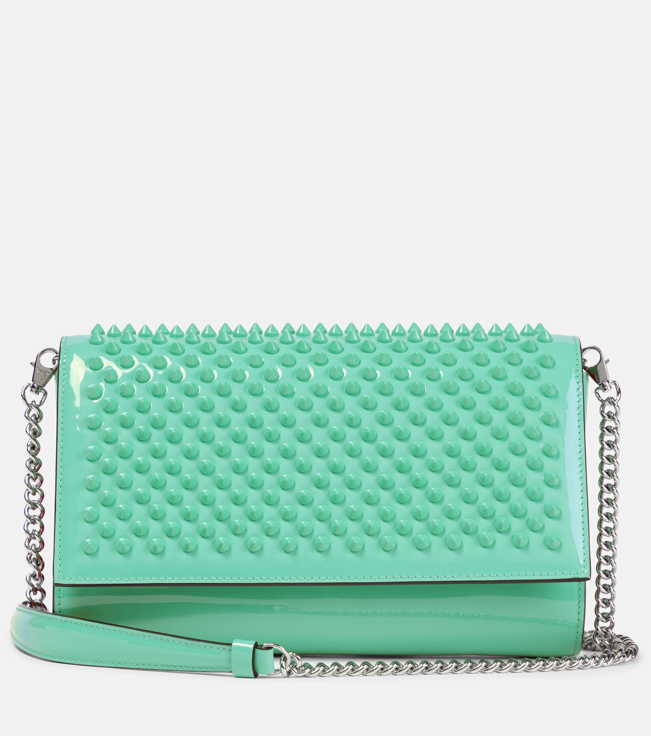 CHRISTIAN LOUBOUTIN Paloma Small embellished leather clutch
