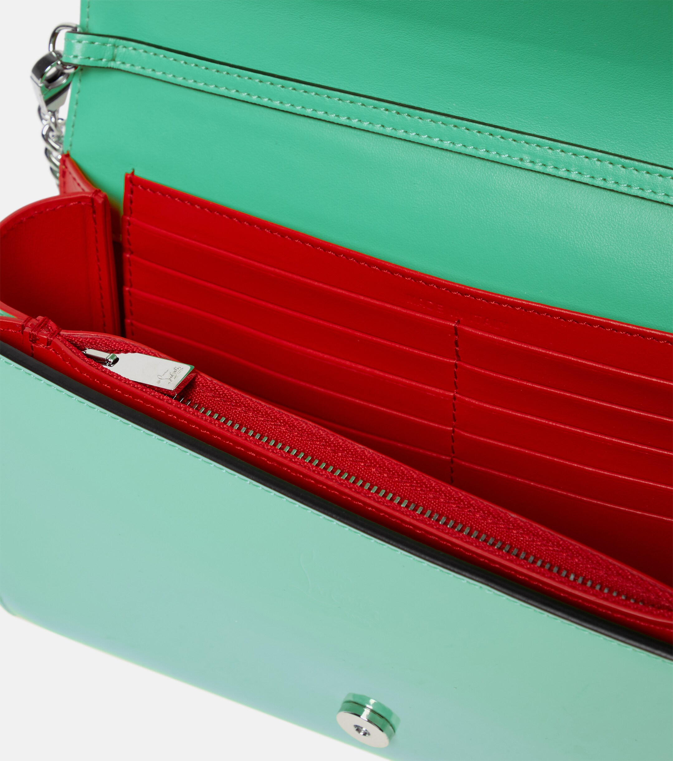 CHRISTIAN LOUBOUTIN Paloma Small embellished leather clutch