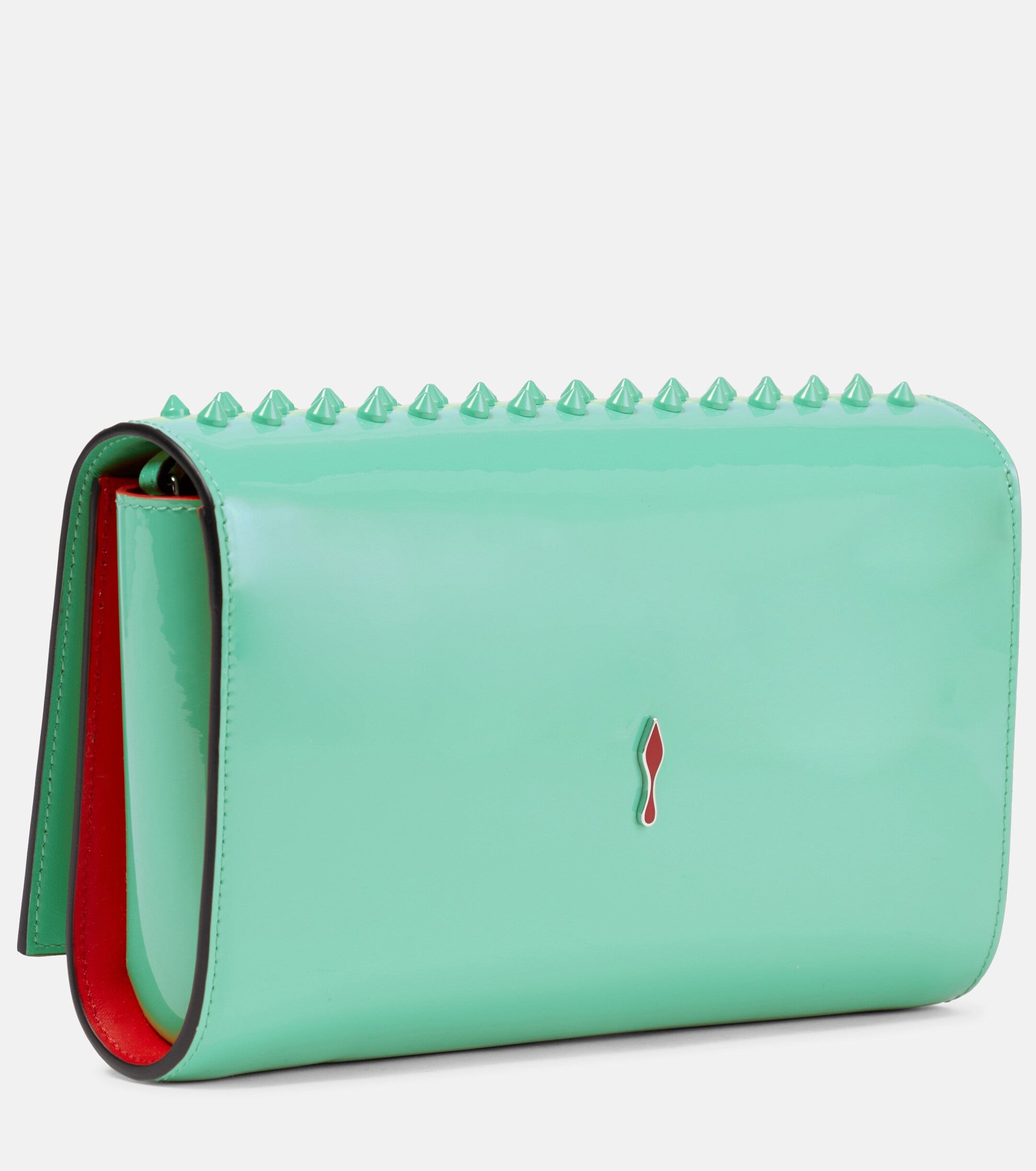 CHRISTIAN LOUBOUTIN Paloma Small embellished leather clutch