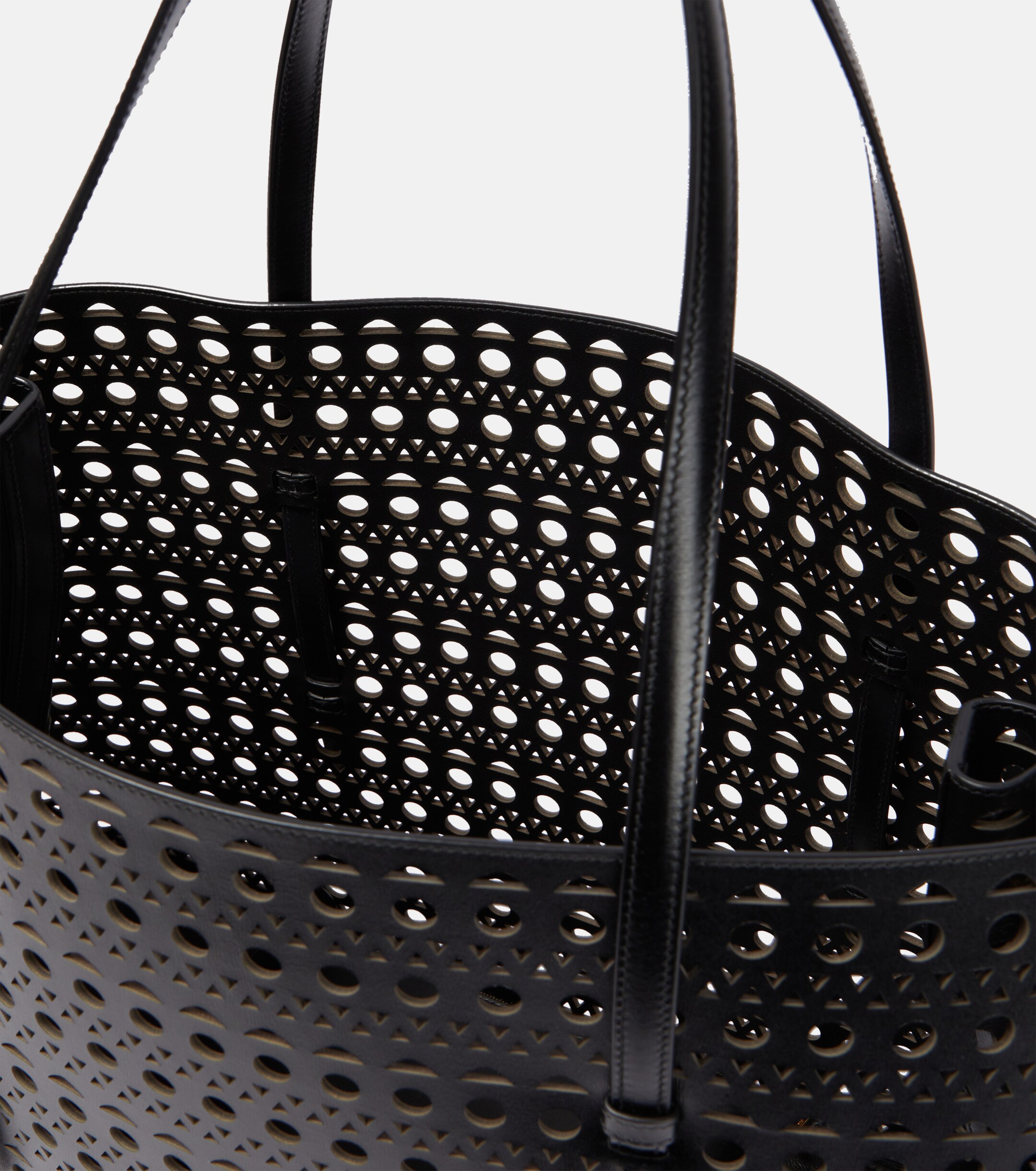 Alaïa Mina 50 Large leather tote bag