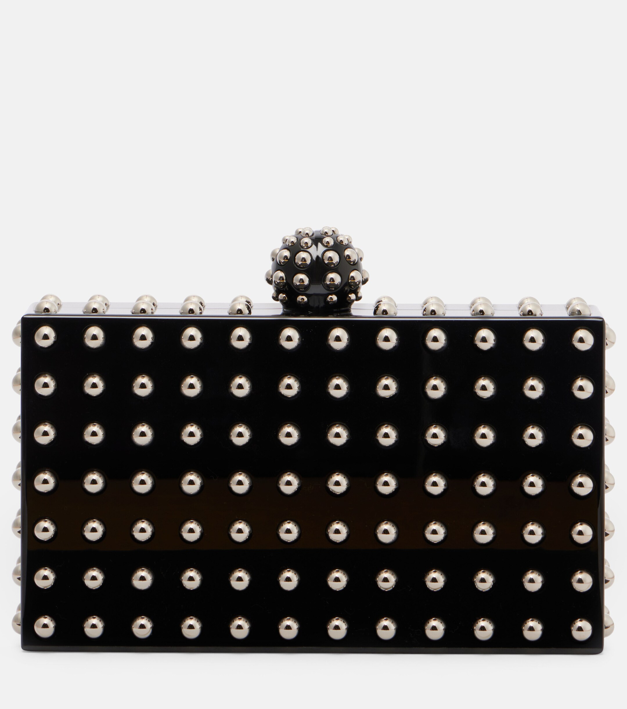 AQUAZZURA Cosmic Mini studded clutch