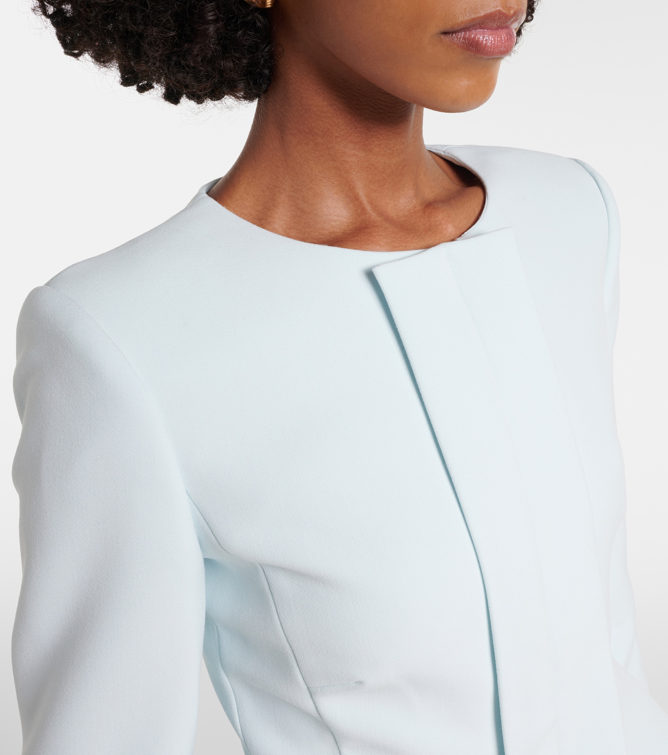 Roland Mouret Peplum crêpe blazer thumbnail
