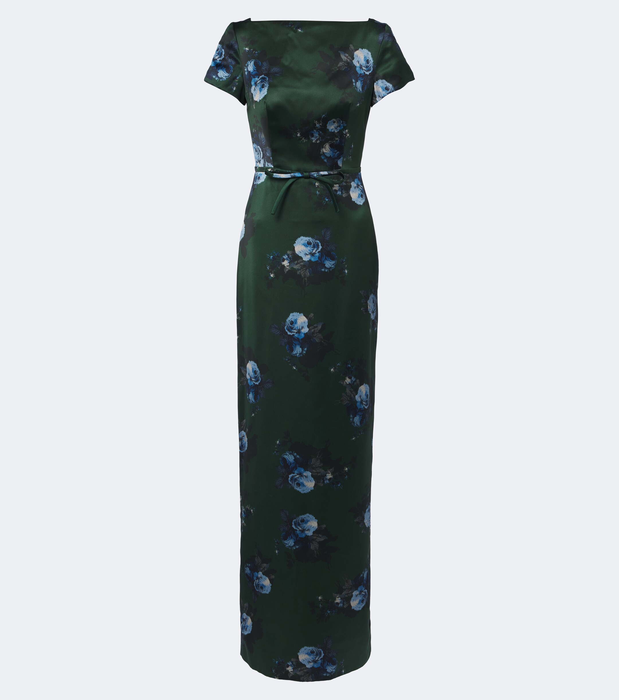 Erdem Erdem Belted floral duchess satin gown
