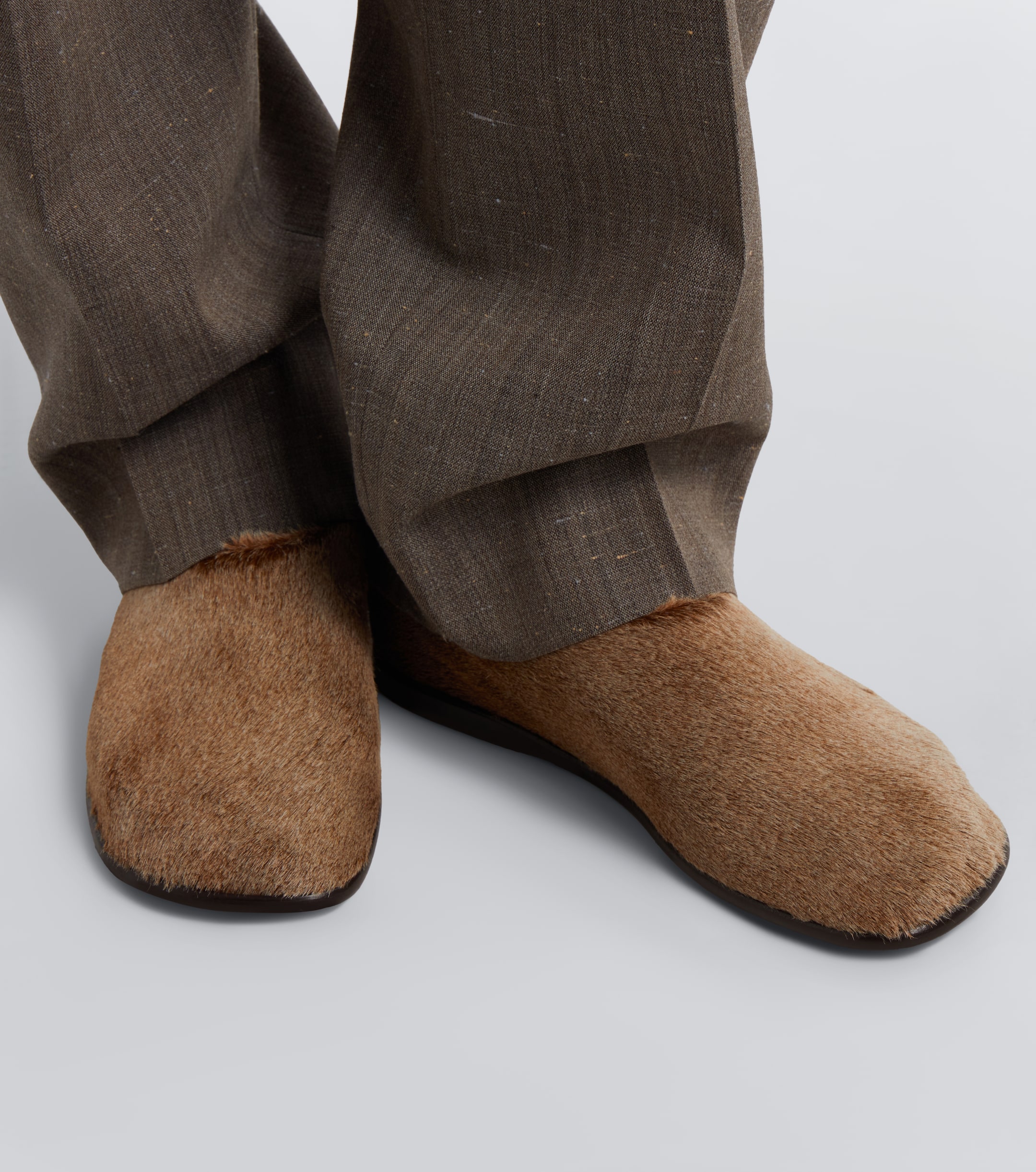Lemaire Lemaire Calf hair slip-on shoes