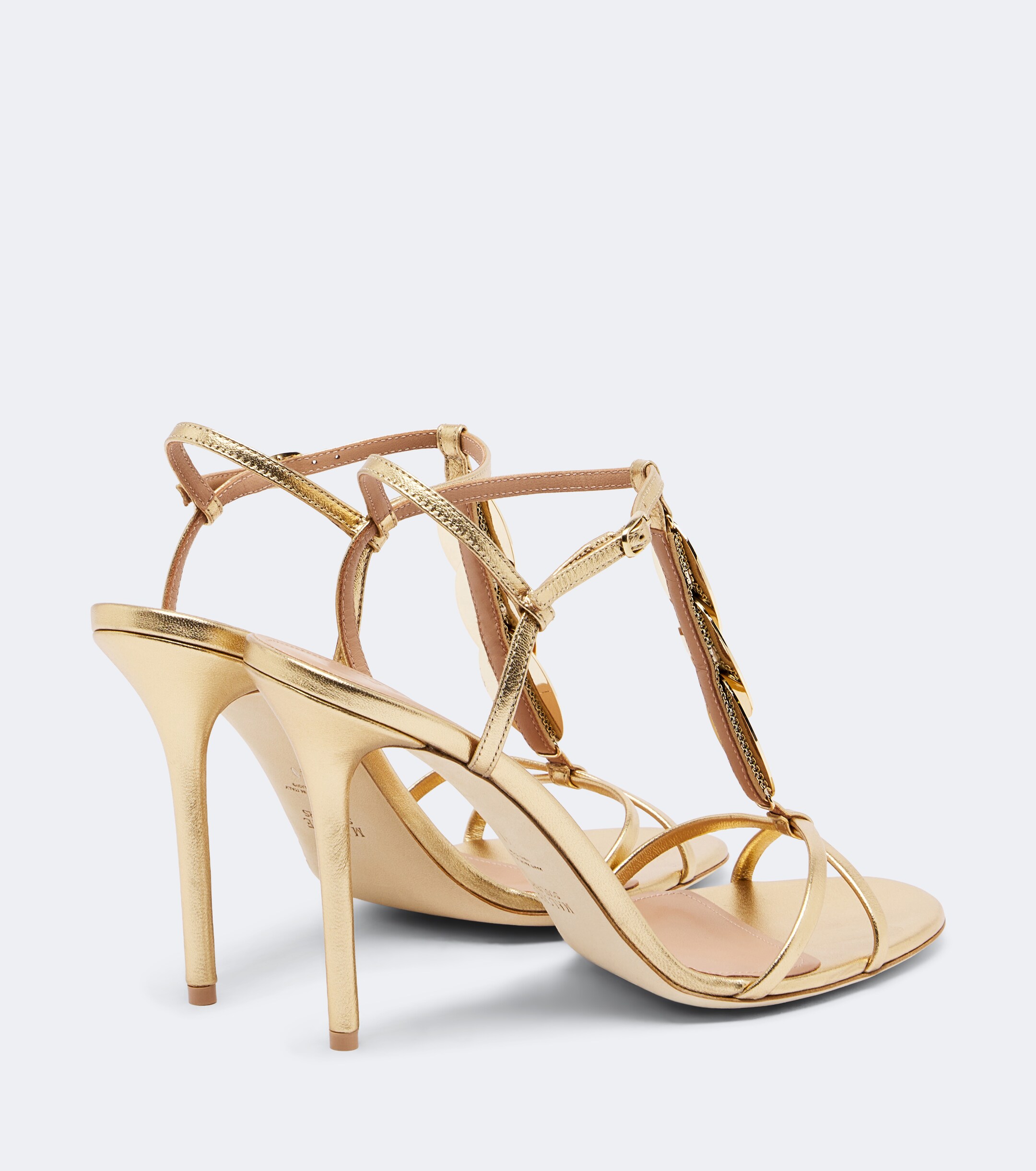 Malone Souliers Malone Souliers Kali embellished metallic leather sandals