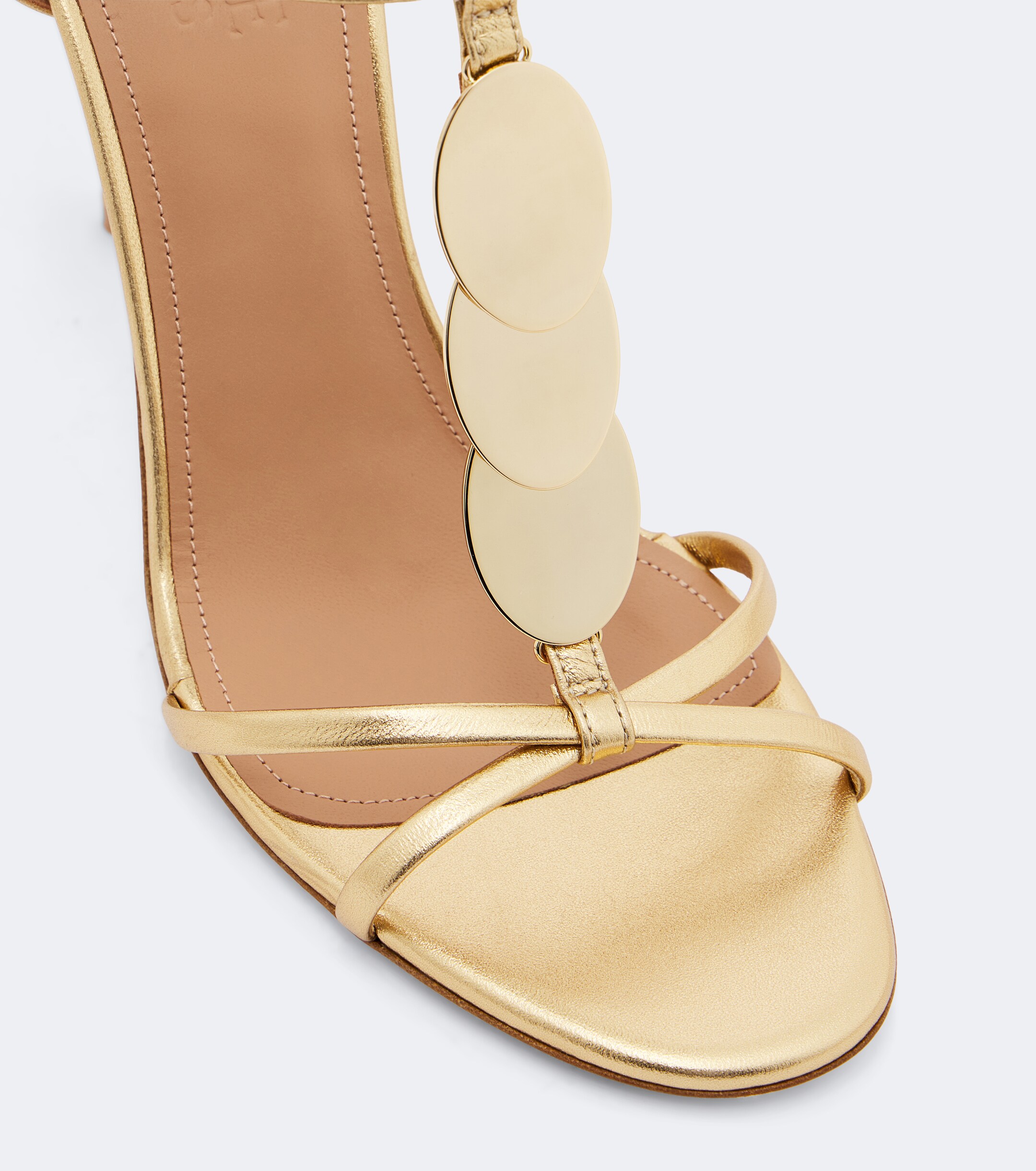 Malone Souliers Malone Souliers Kali embellished metallic leather sandals