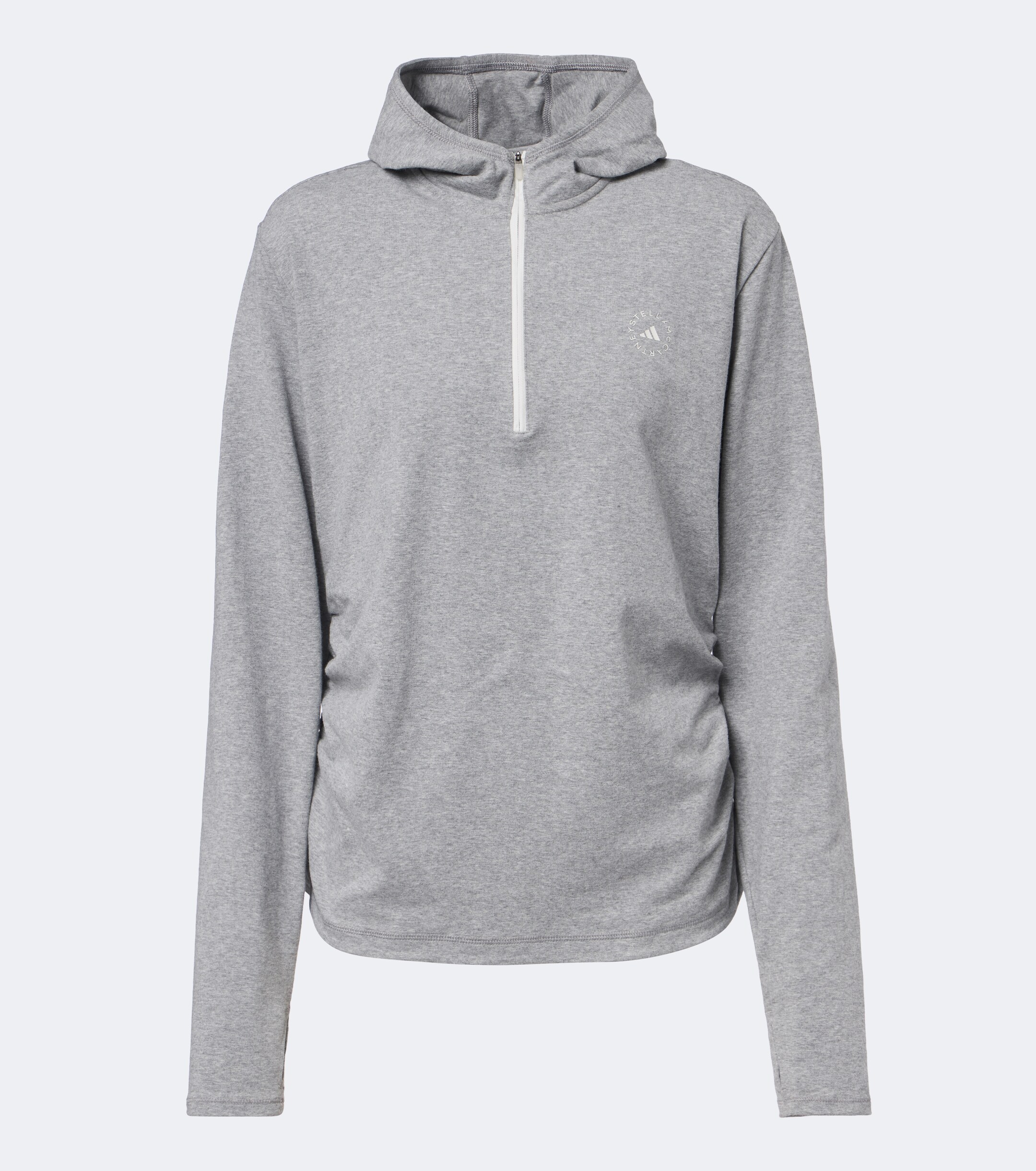 adidas by Stella McCartney Adidas by Stella McCartney Logo jersey half-zip hoodie