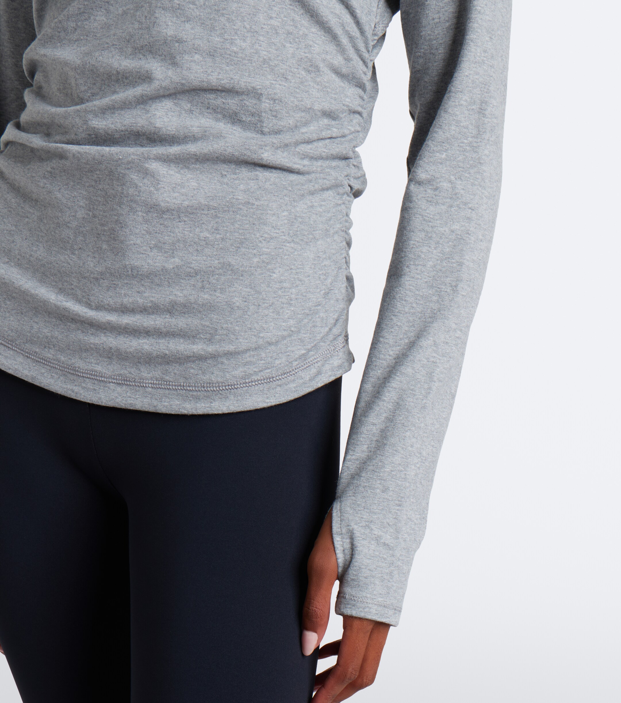 adidas by Stella McCartney Adidas by Stella McCartney Logo jersey half-zip hoodie
