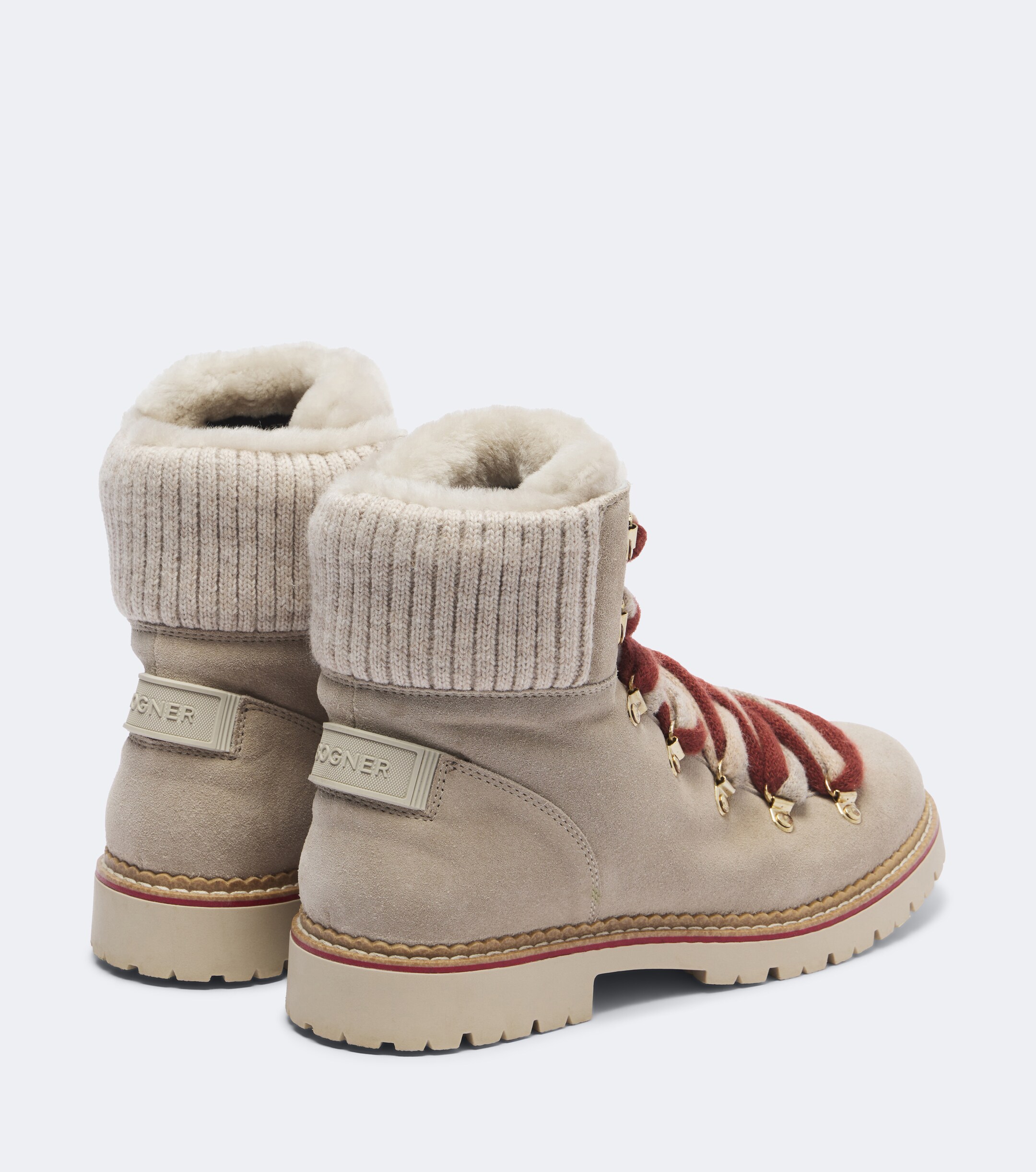 BOGNER Bogner Andermatt shearling-lined suede ankle boots
