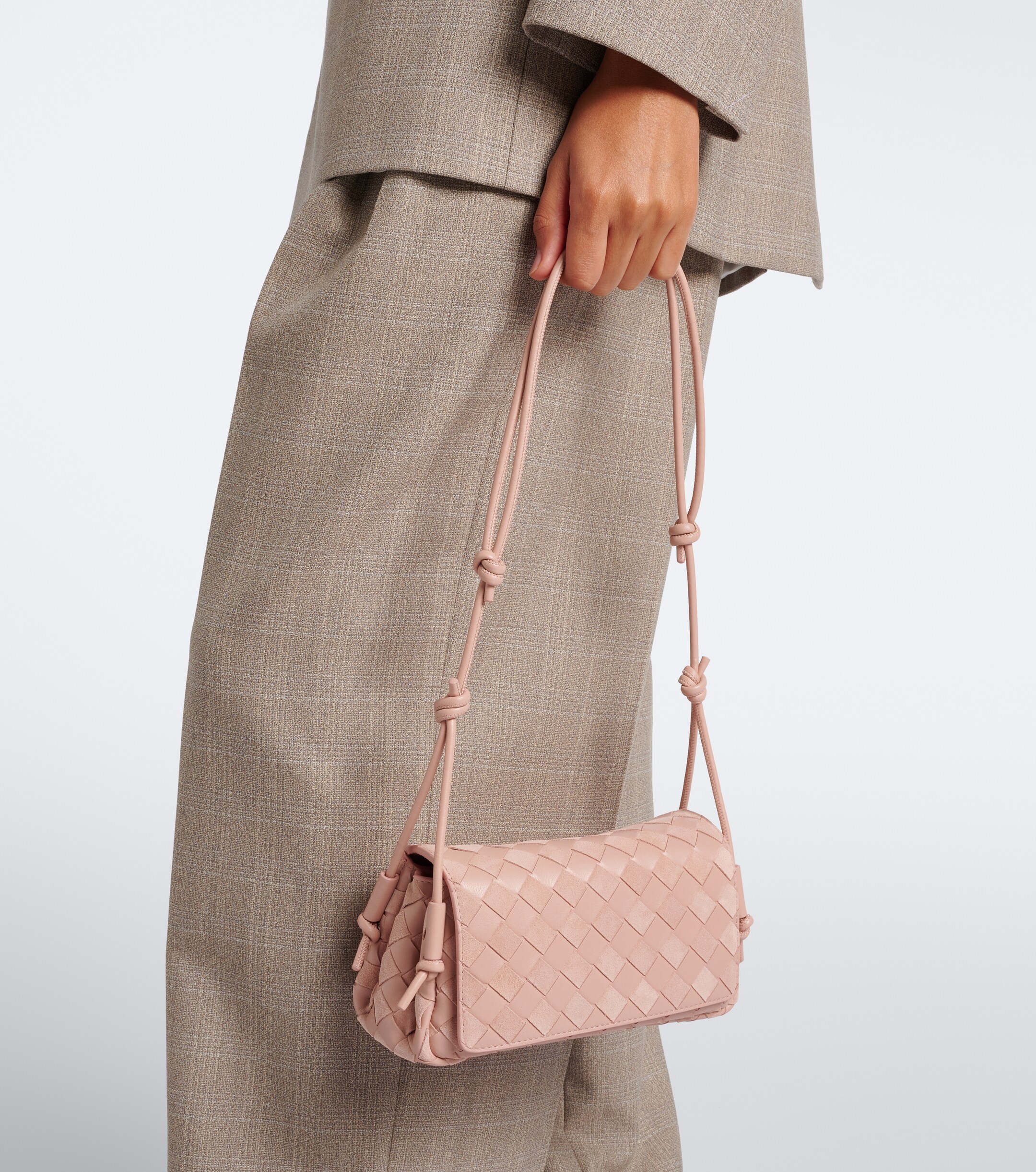 Bottega Veneta Bottega Veneta Notturno Intrecciato leather crossbody bag