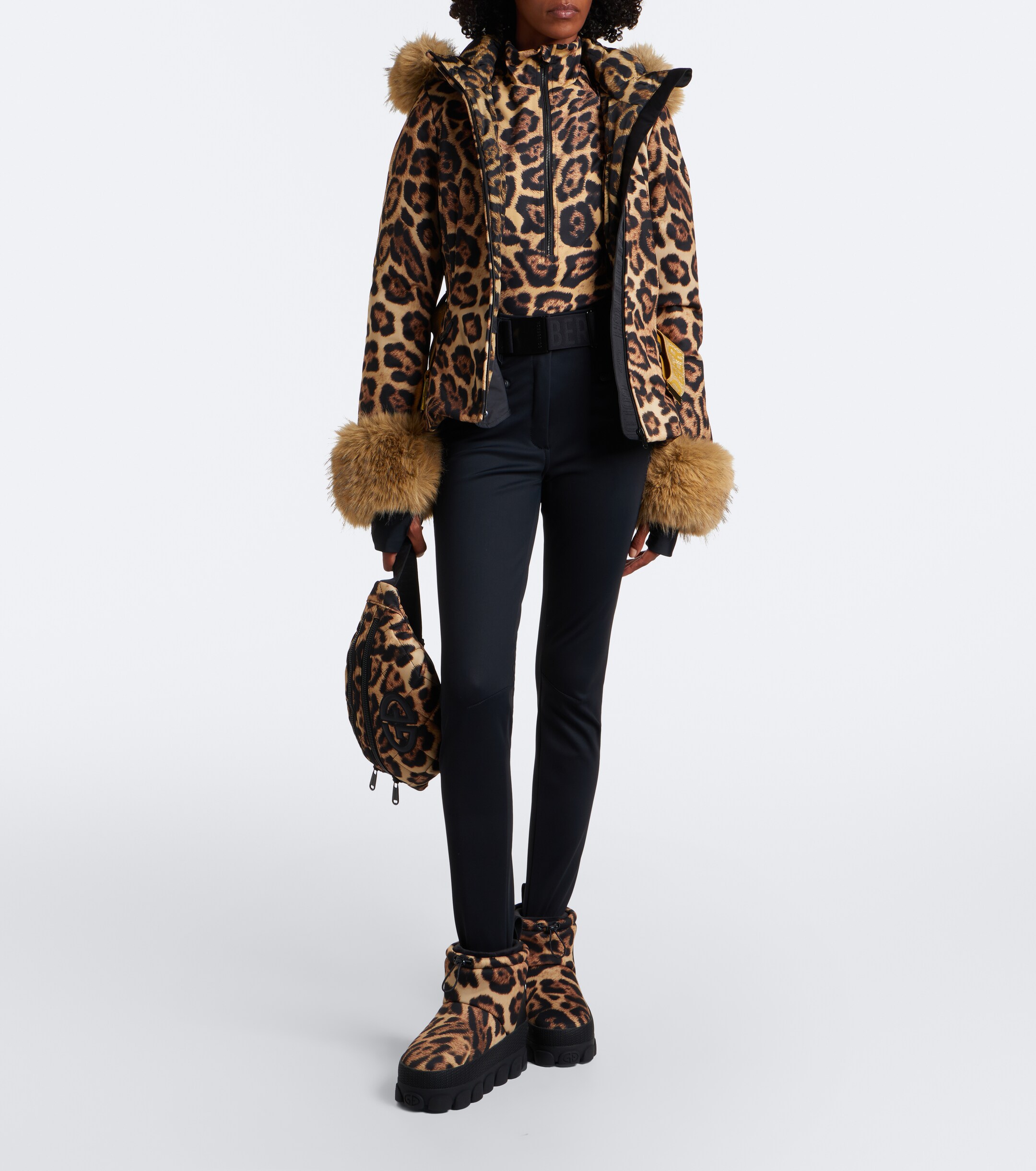 GOLDBERGH Goldbergh Anika leopard-print snow boots