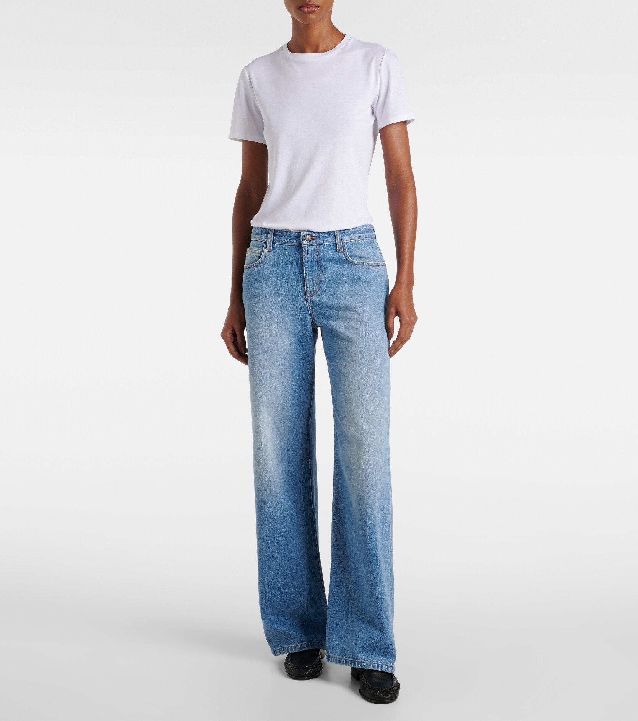 The Row Eglitta mid-rise wide-leg jeans thumbnail