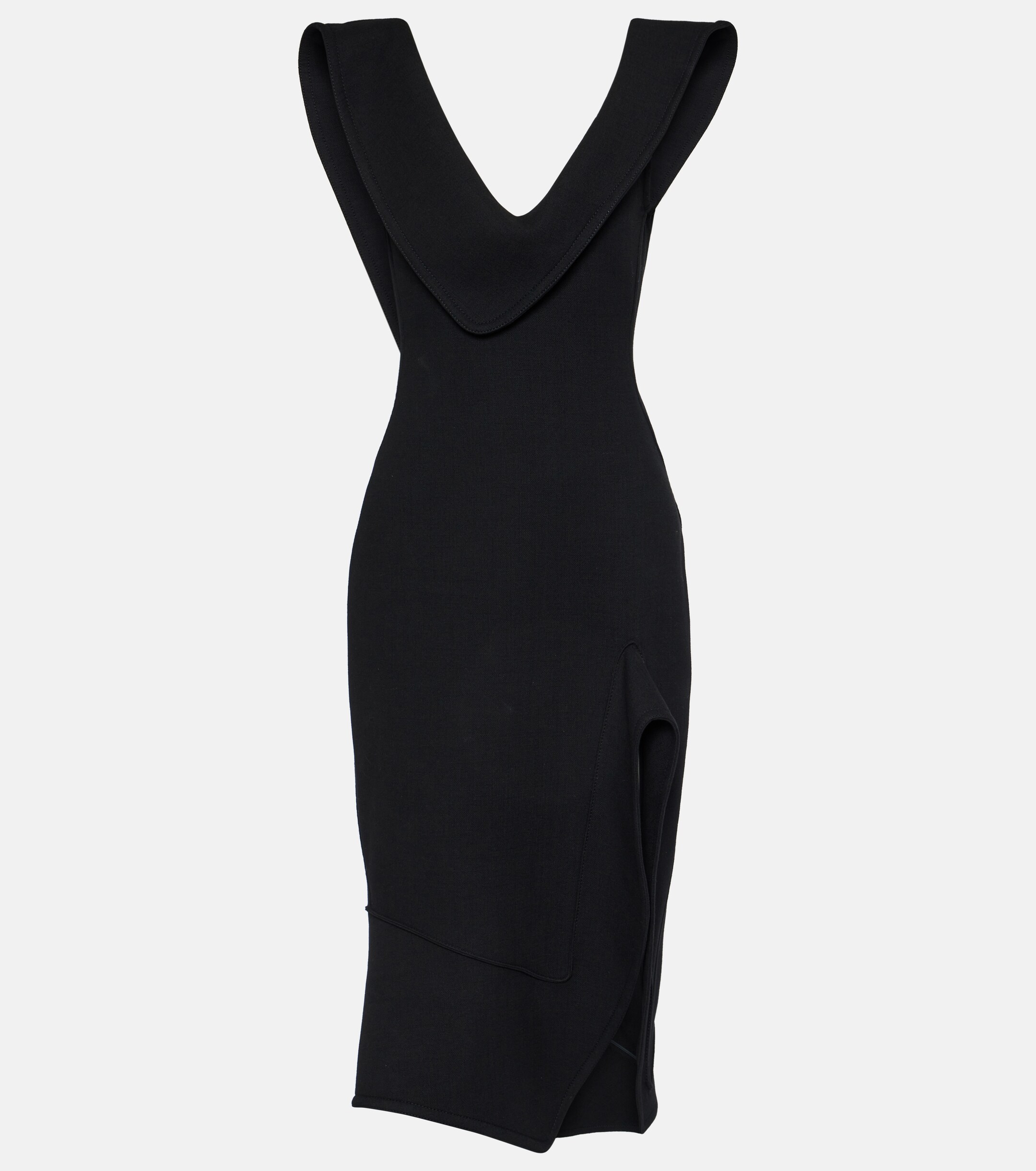 Bottega Veneta Structured cotton-blend midi dress thumbnail