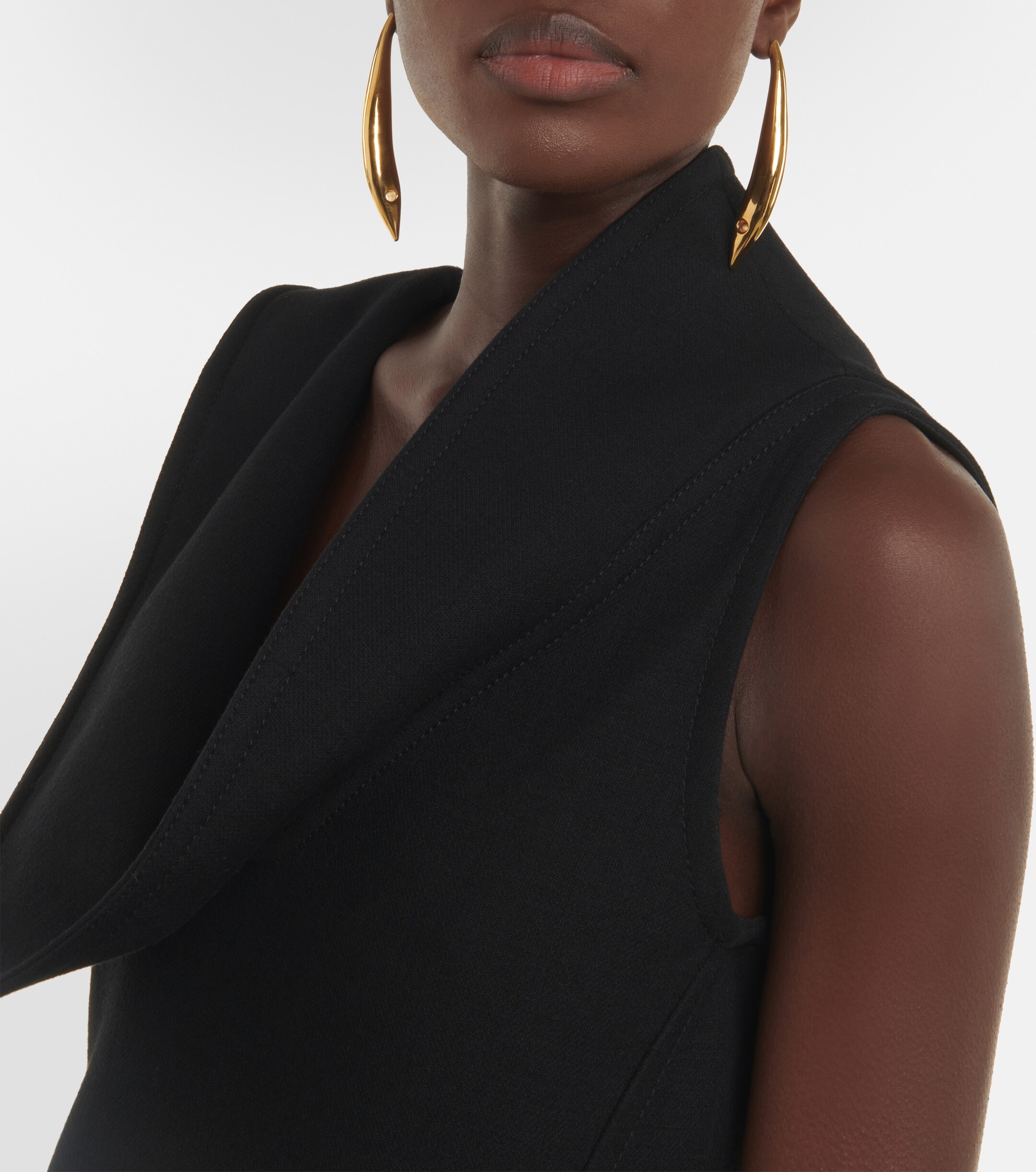 Bottega Veneta Structured cotton-blend midi dress thumbnail