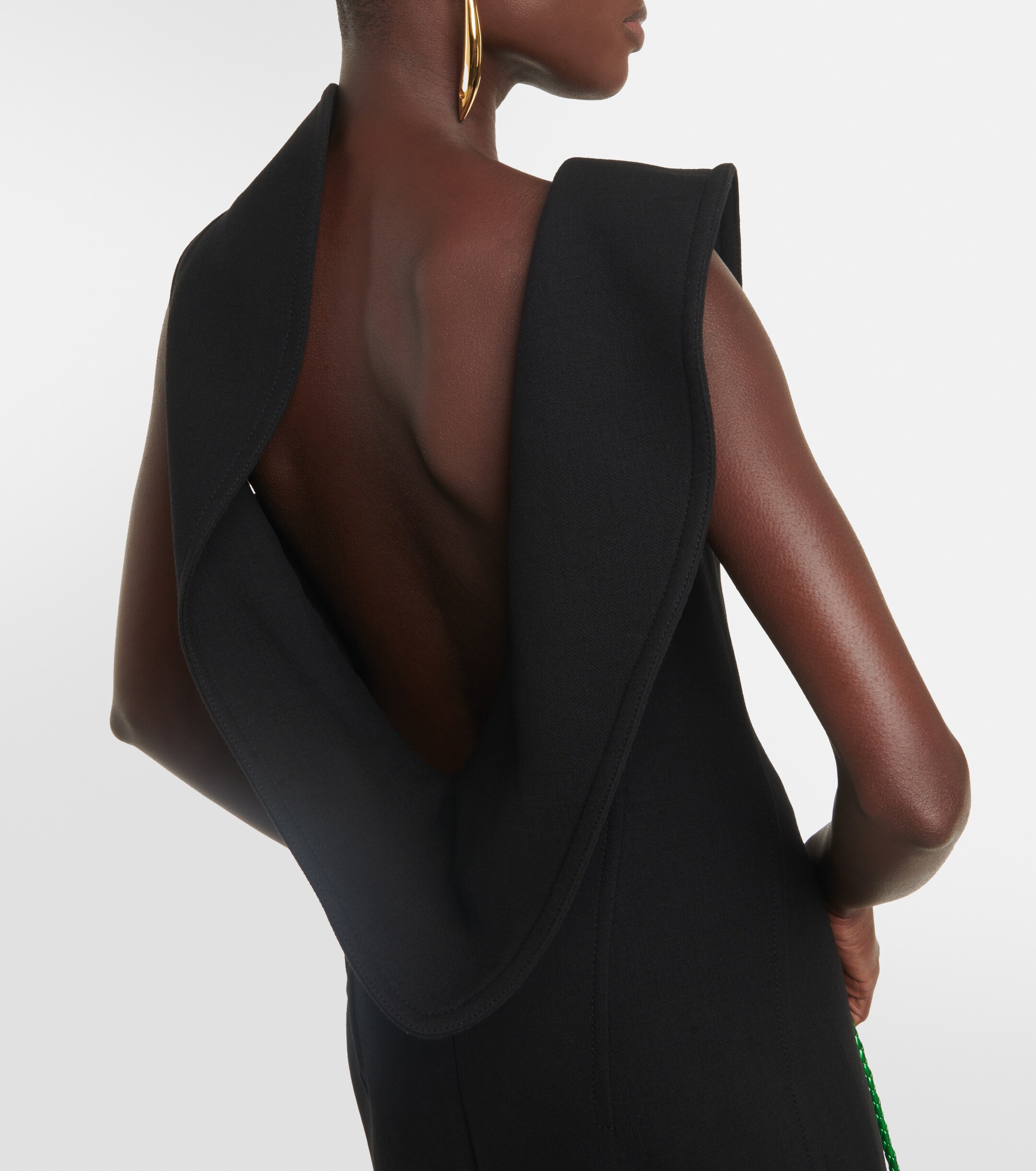 Bottega Veneta Structured cotton-blend midi dress thumbnail