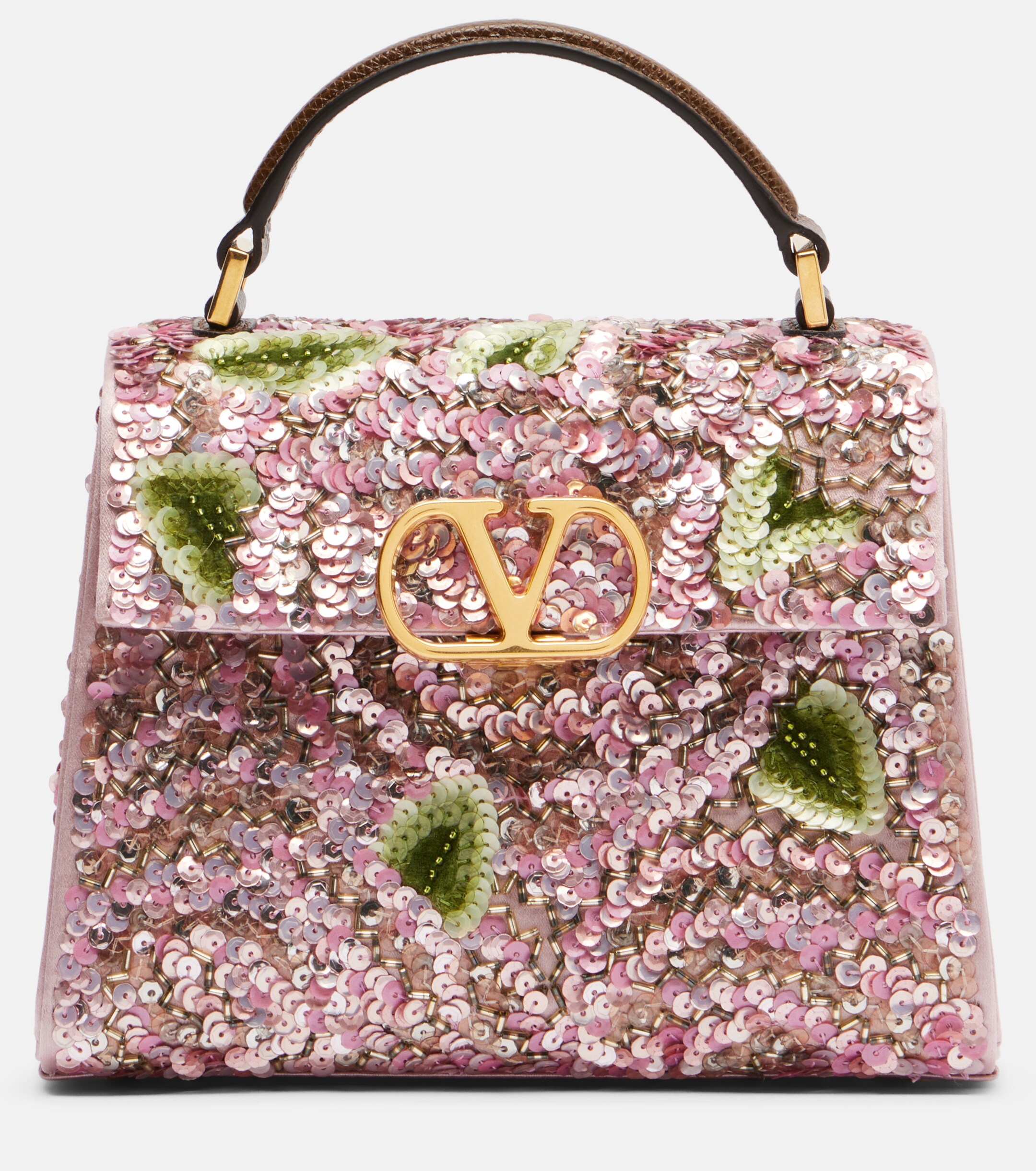 Valentino Garavani VSling Mini sequined top-handle bag