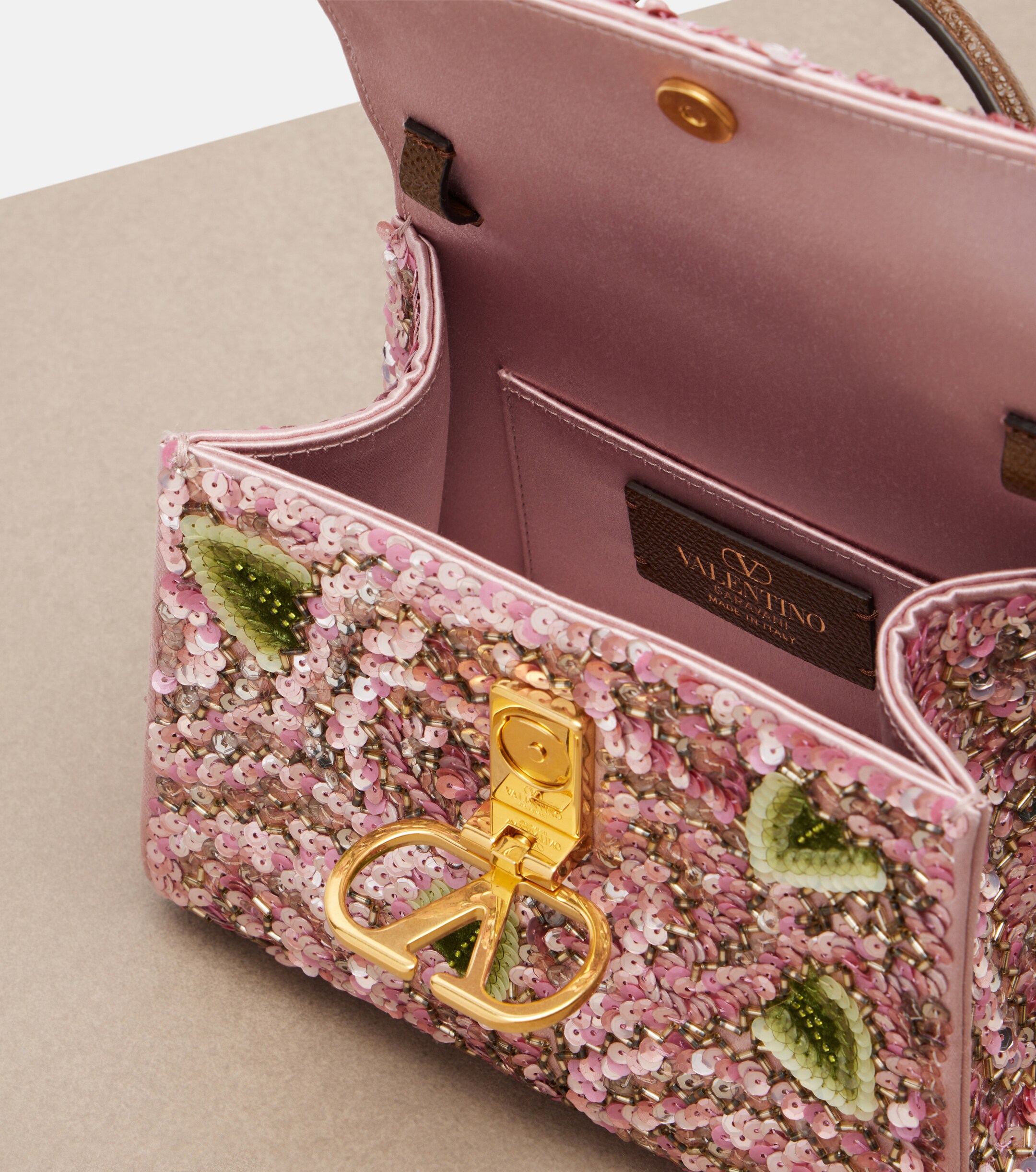 Valentino Garavani VSling Mini sequined top-handle bag thumbnail