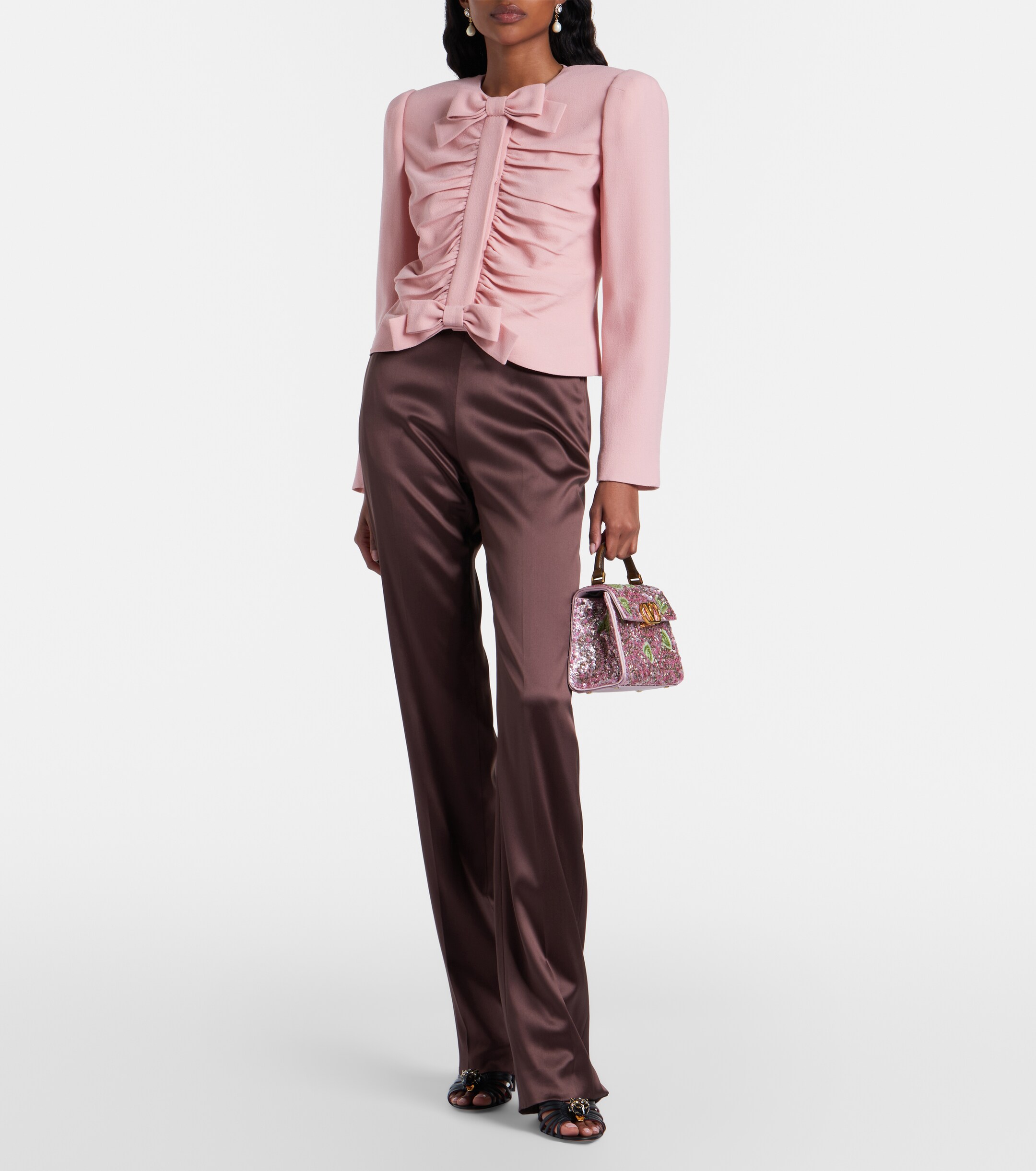 Valentino Garavani VSling Mini sequined top-handle bag thumbnail