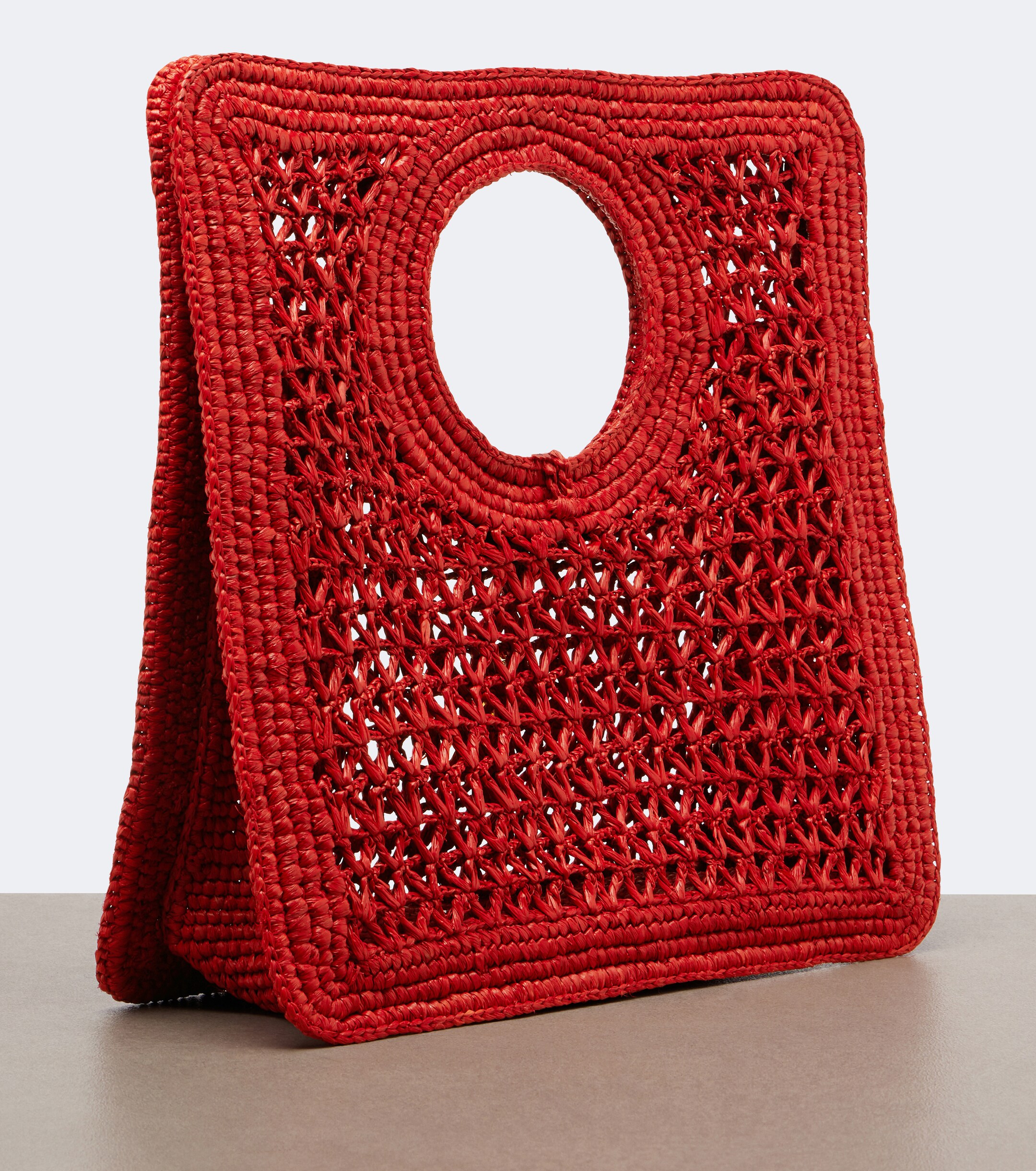 Jacquemus Spiaggia Small raffia top-handle bag