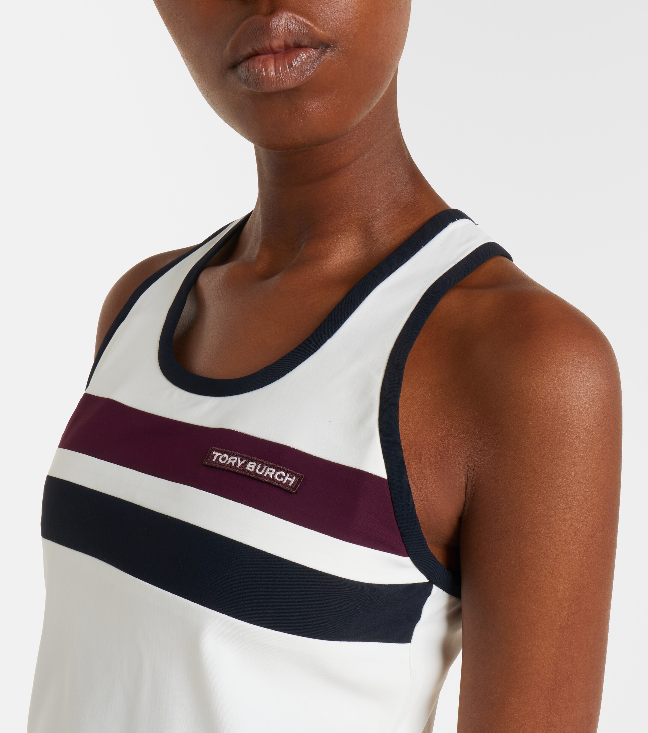 Tory Burch Tory Burch Striped jersey tank top